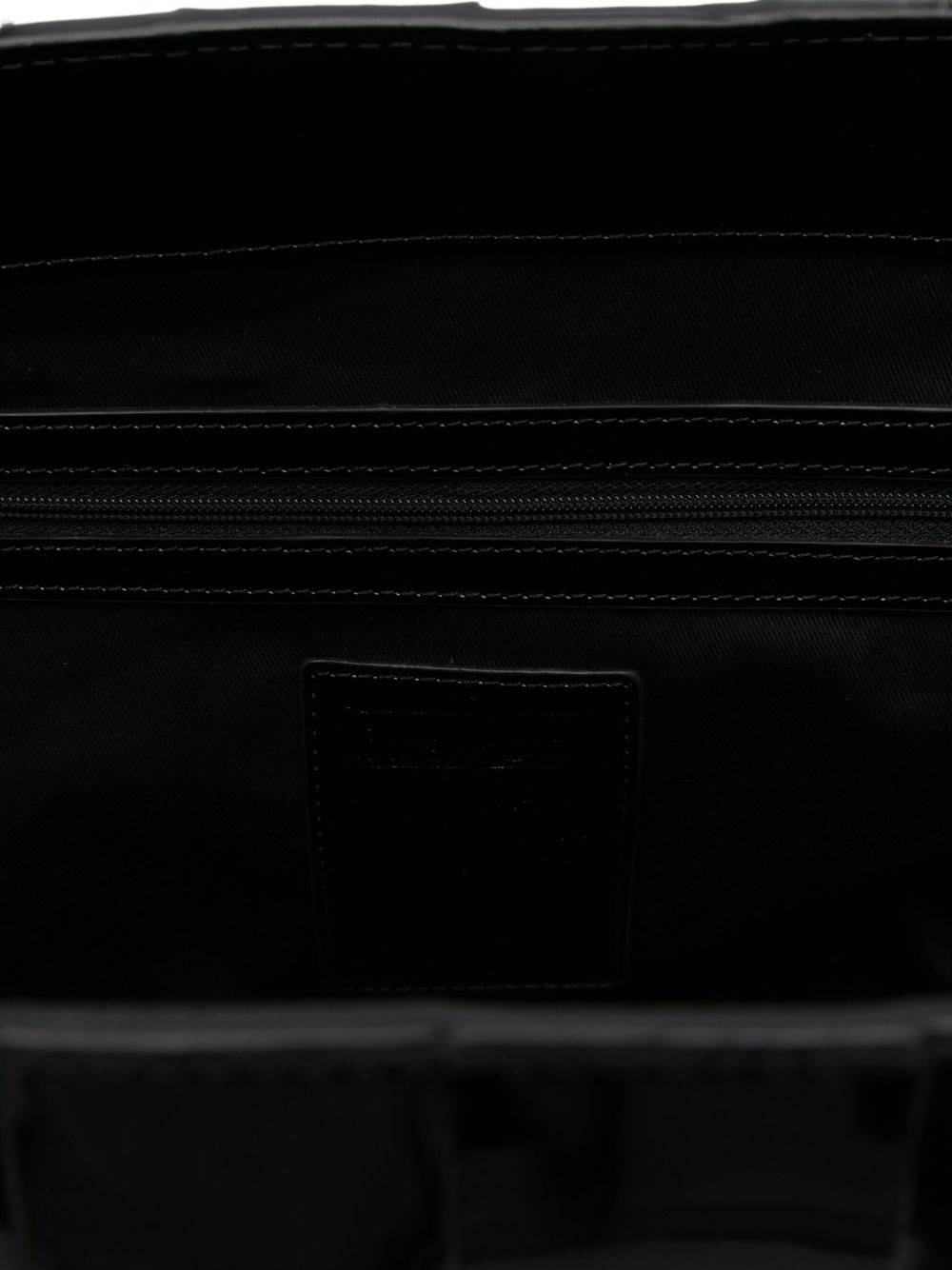 patent-leather-woven tote bag - 5