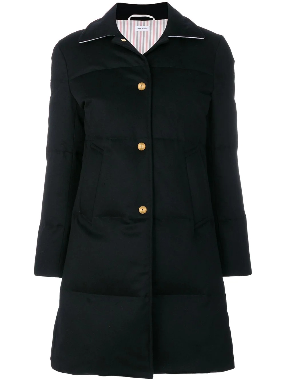 Down-filled Jacket-weight Cashmere Overcoat - 1