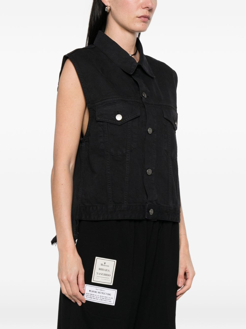 Ryder button fringed gilet 3