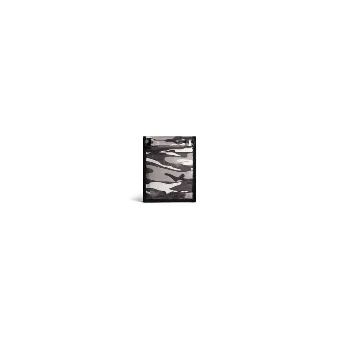 Men's Explorer Small Pouch With Strap Camo Print  in Grey - 4