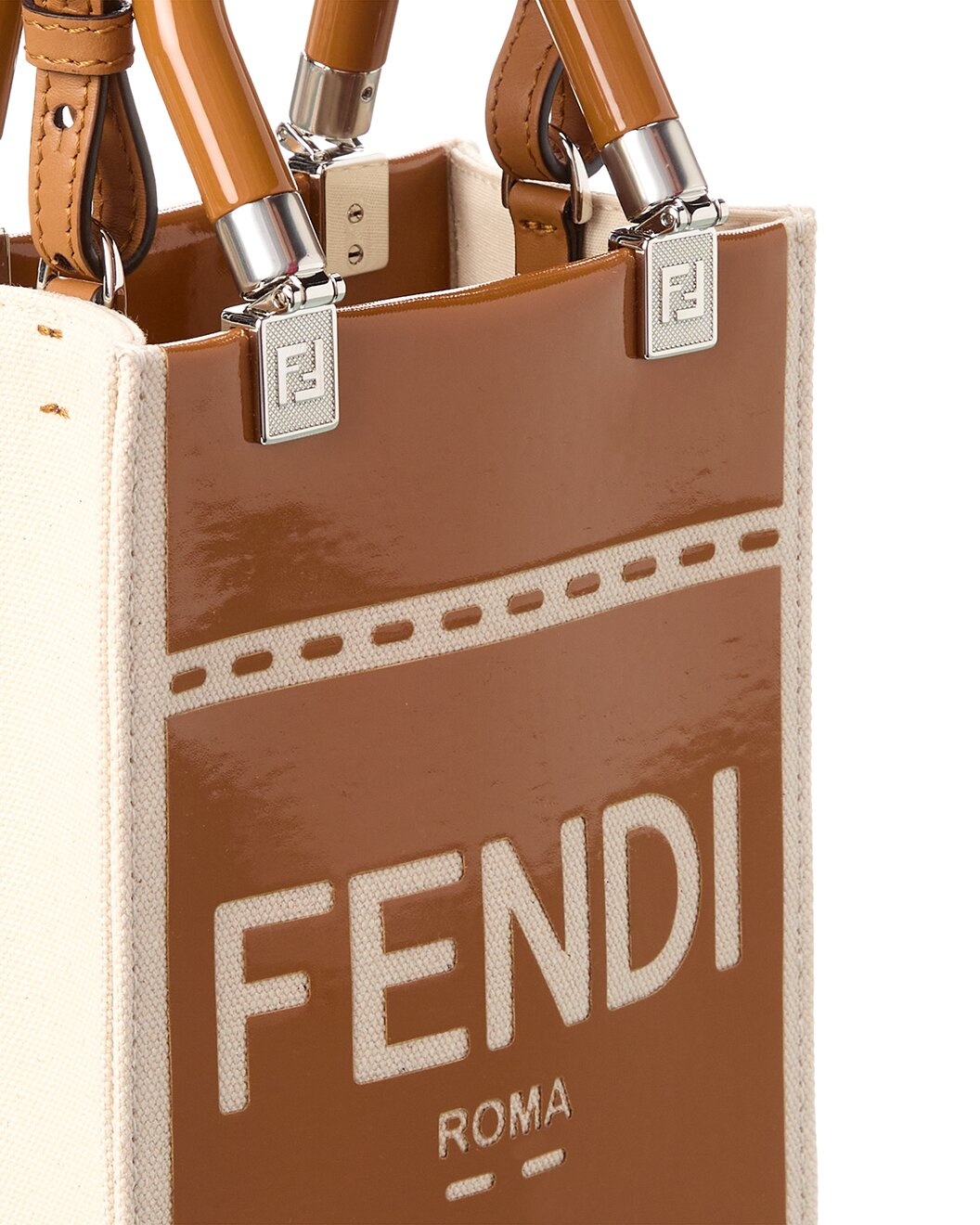 FENDI Sunshine Mini Patent Tote - 3
