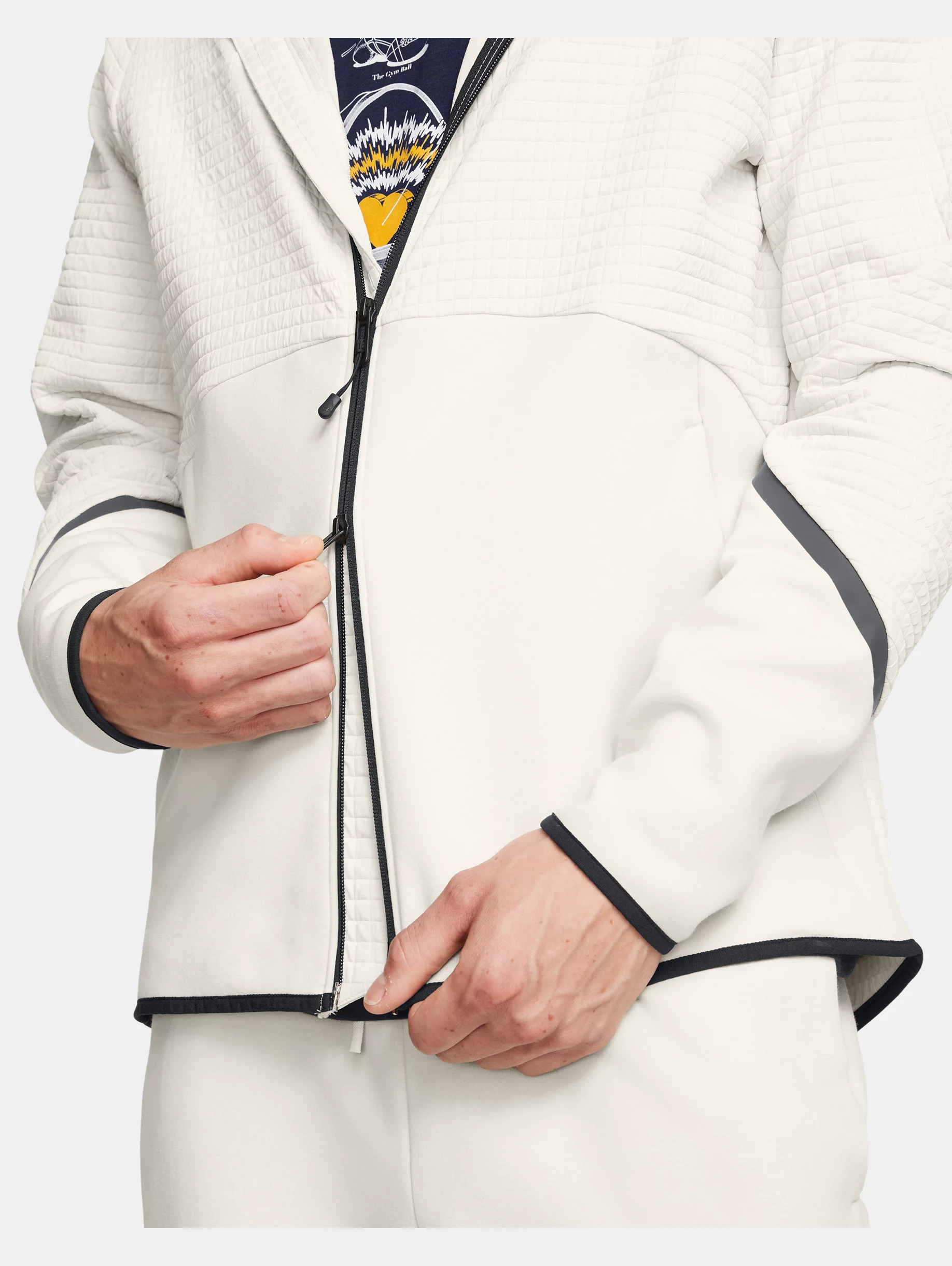 Men's UA Unstoppable Fleece Grid Full-Zip - 6