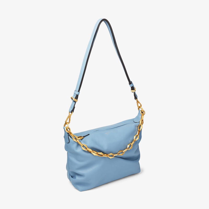 Diamond Soft Hobo S
Smoky Blue Soft Calf Leather Hobo Bag with Chain Strap 3