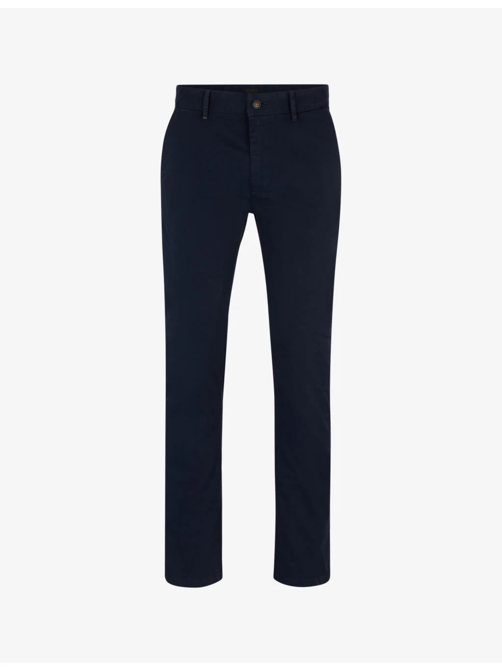 Casual slim-fit straight-leg stretch-cotton trousers - 1