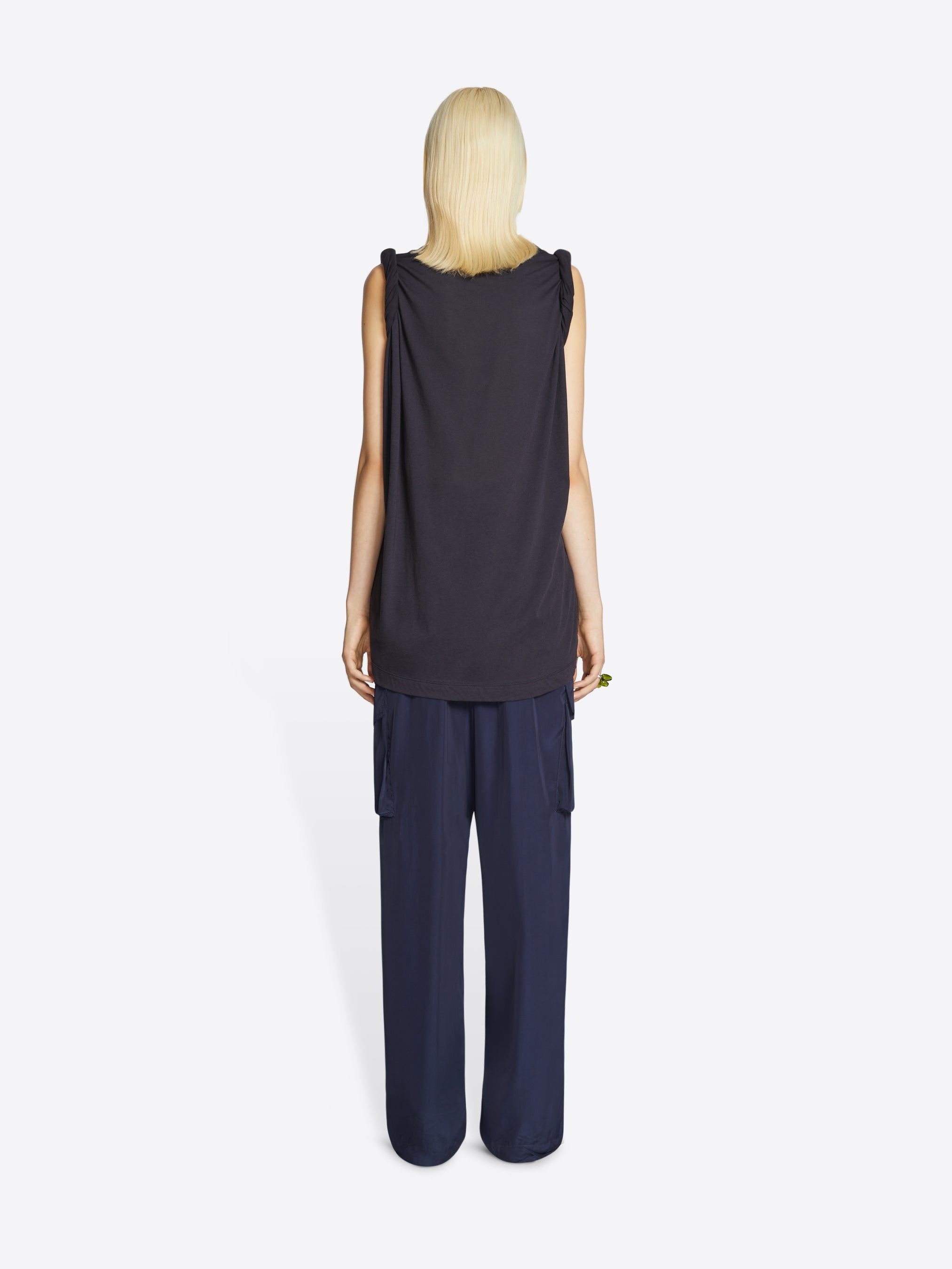 VISCOSE CARGO PANTS - 4