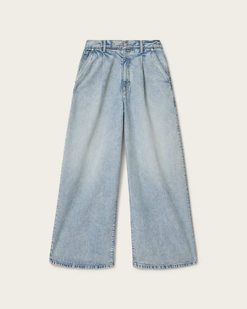 HAZE WIDE LEG PLEATED JEANS 1