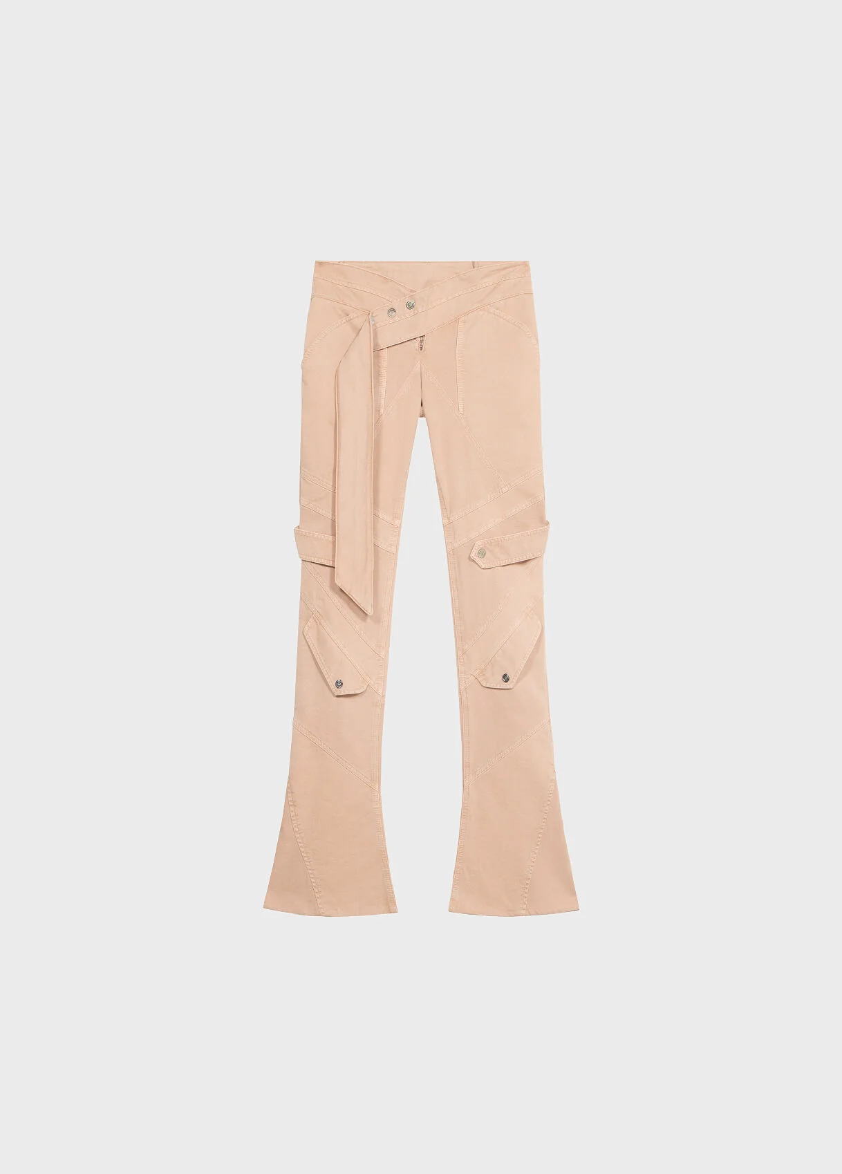 SKINNY COTTON BULL PANTS - 1