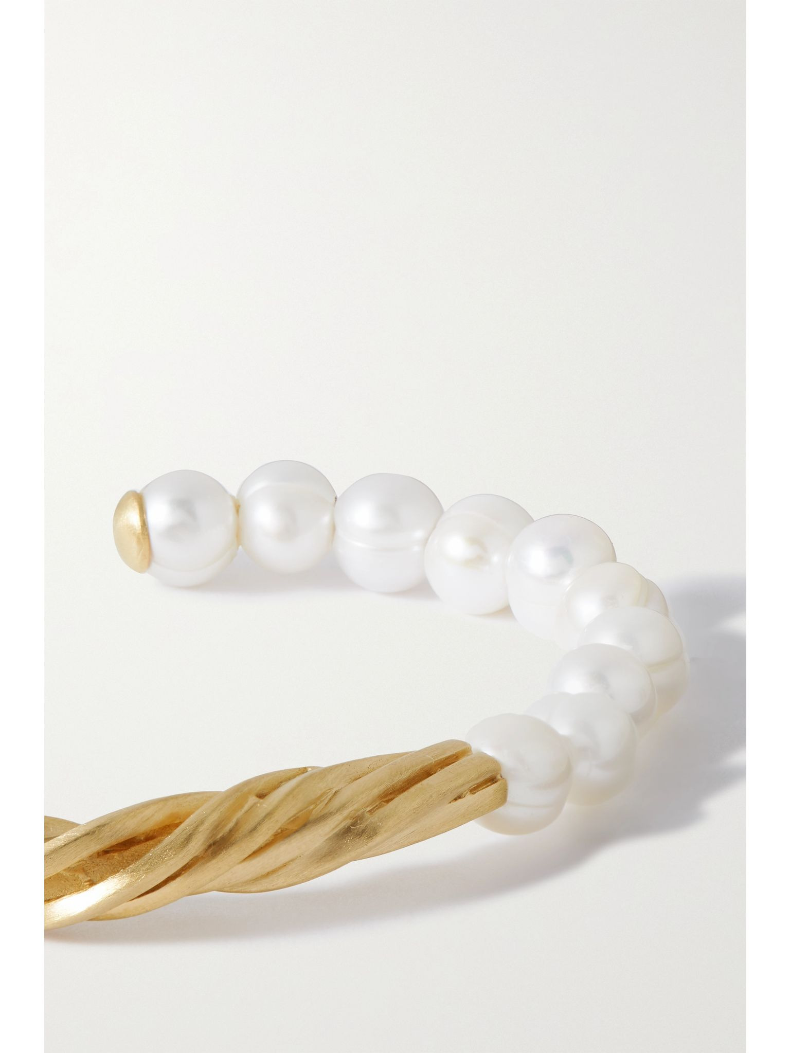 The State We're In gold-plated pearl cuff Gold - 4