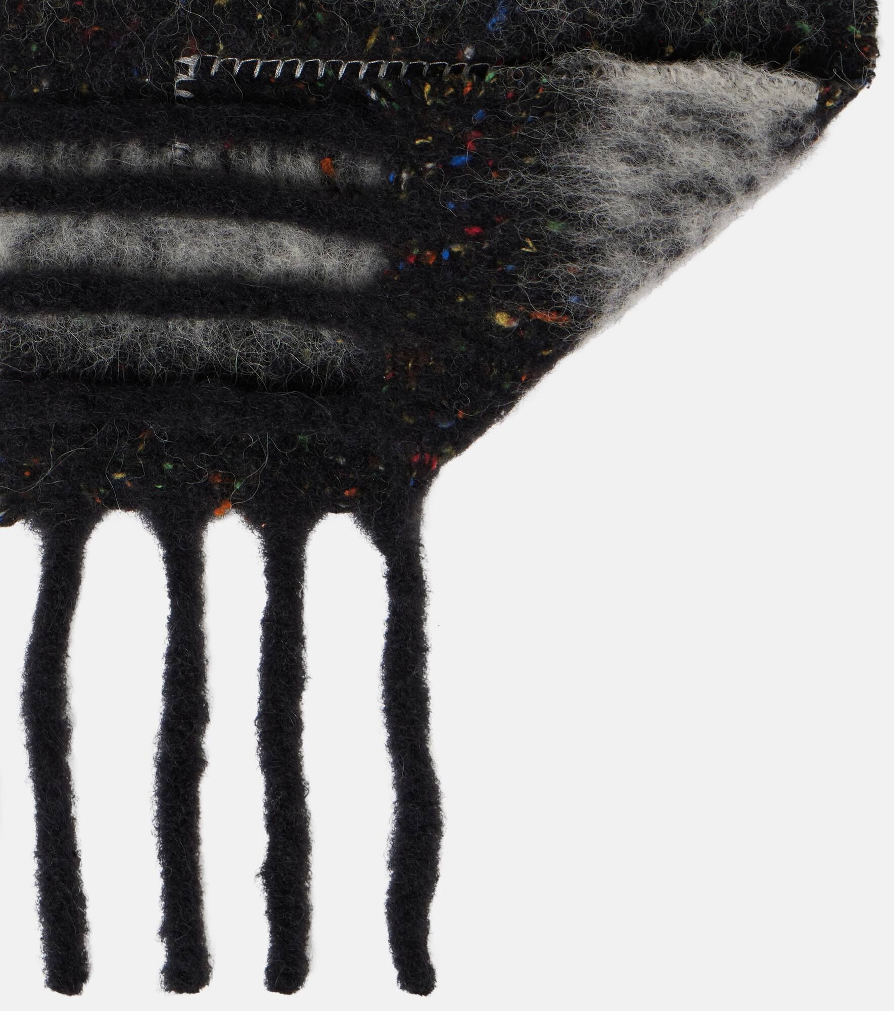 Striped alpaca, wool and silk-blend scarf - 5
