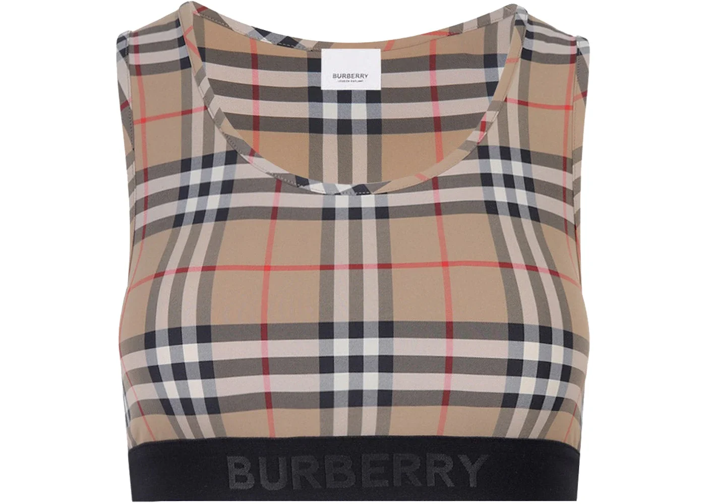Burberry Women's Stretch Nylon Top Beige - 1