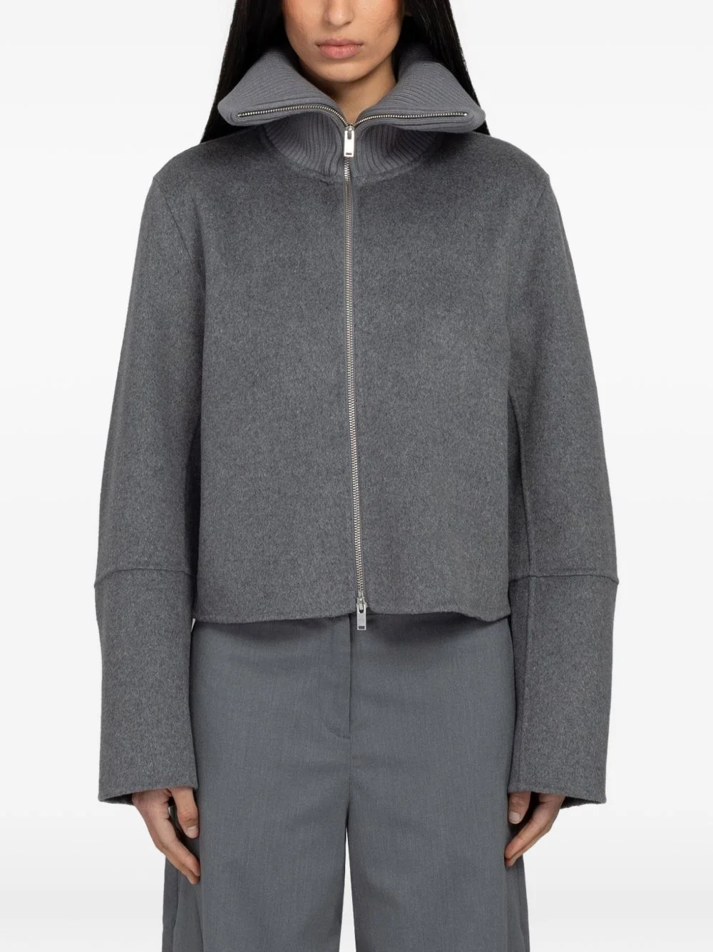 Sacleo ribbed-neck jacket - 1