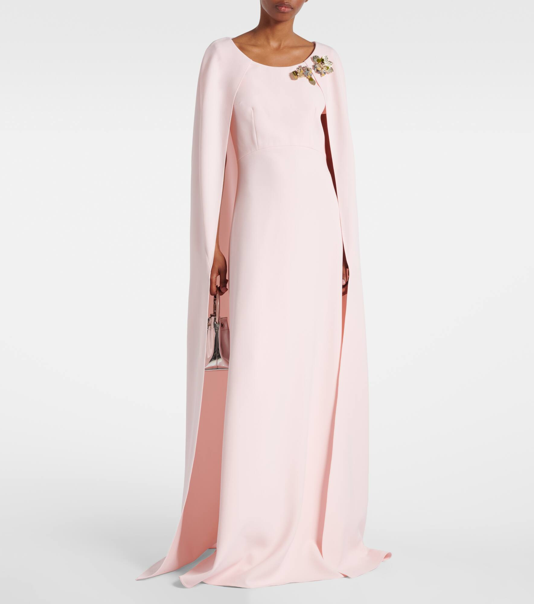 Yuna caped embellished gown - 2