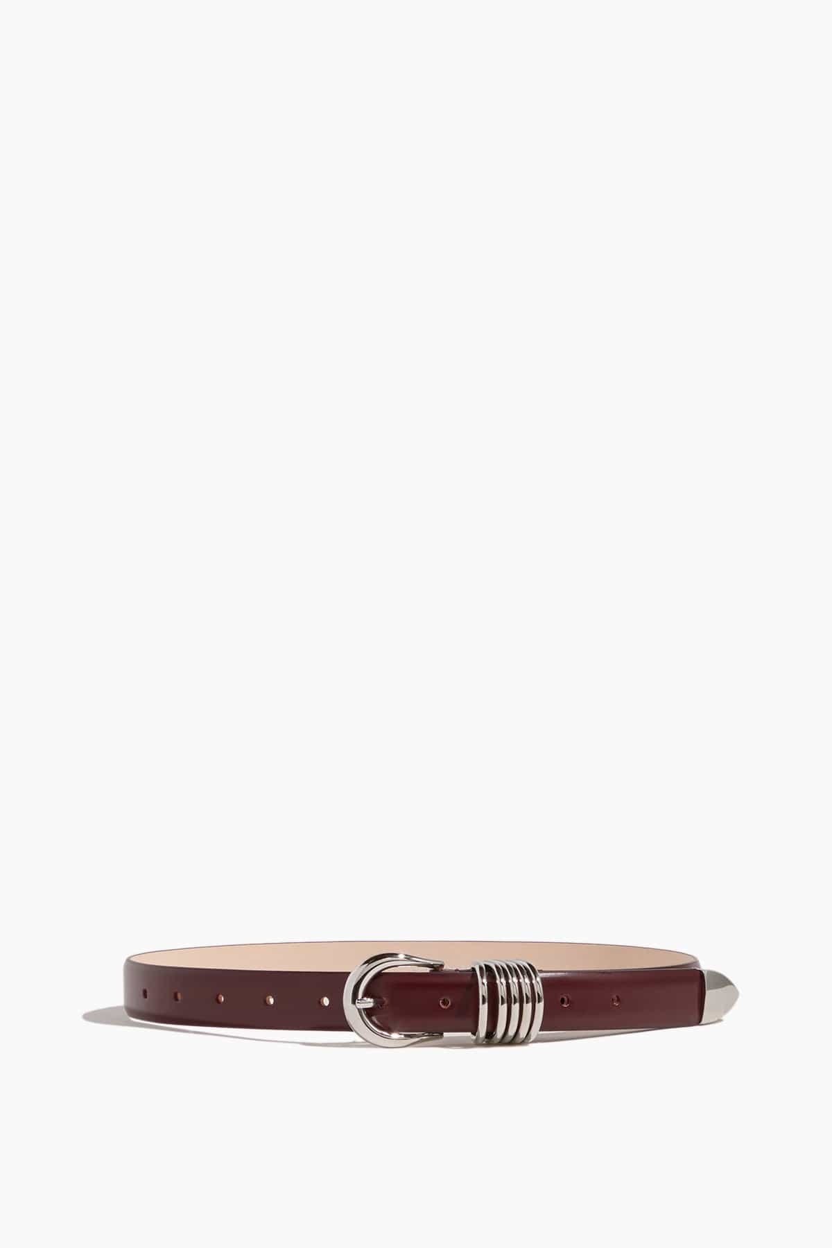 Hollyhock Belt in Bordeaux/Silver - 1
