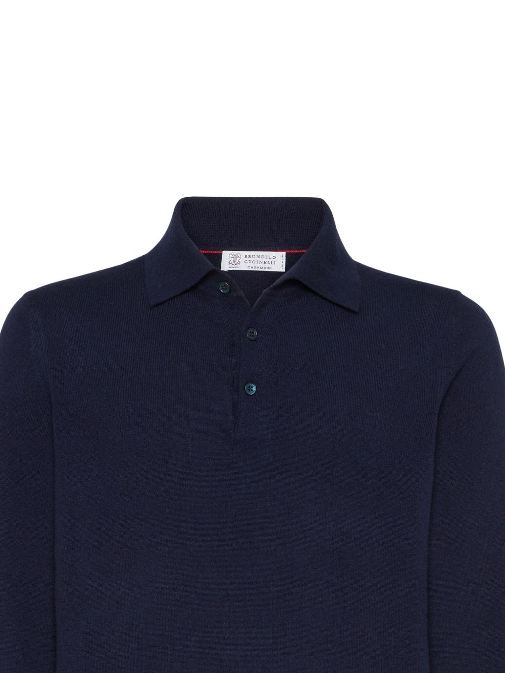 long-sleeved cashmere polo shirt - 7