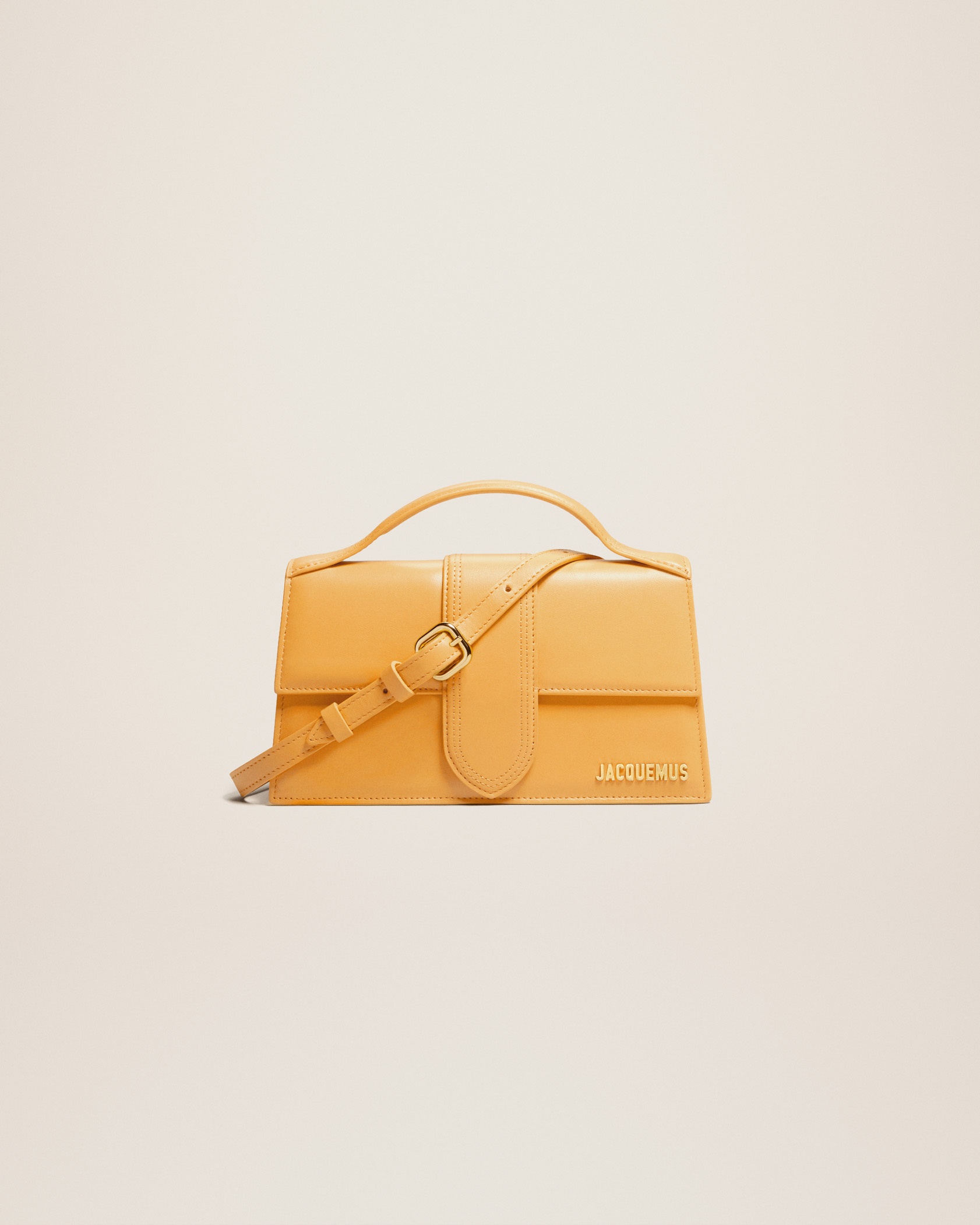 Jacquemus Le grand Bambino Crossbody Strap Handbag Light Yellow in