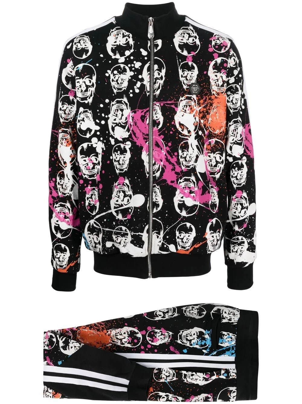 skull print tracksuit - 1
