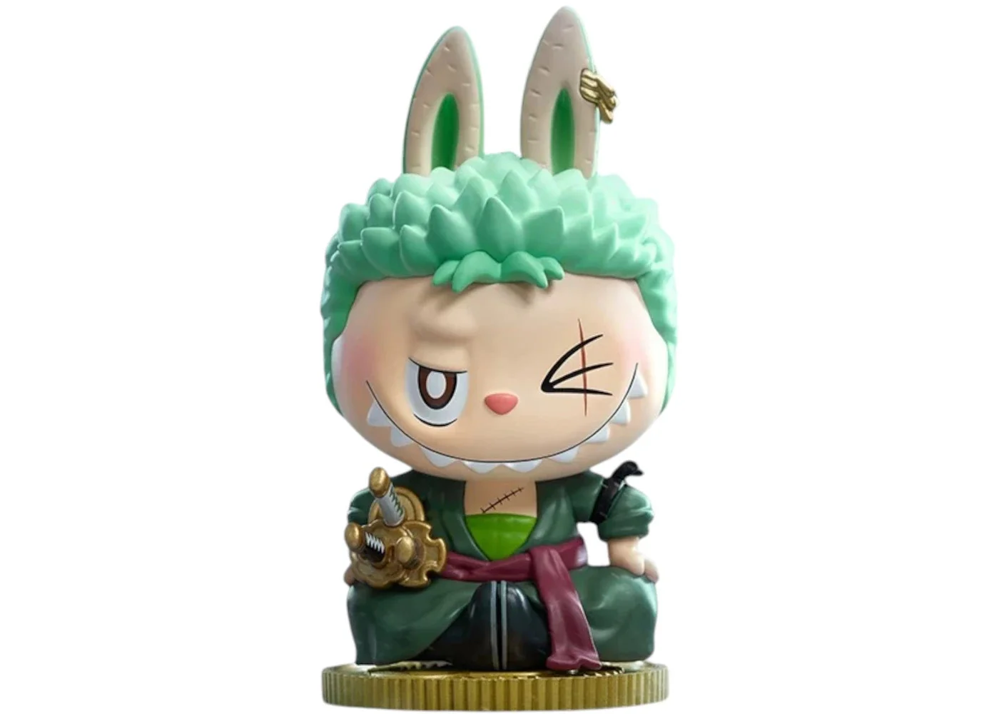Pop Mart Labubu The Monsters x One Piece Series Roronoa Zoro Figure - 1