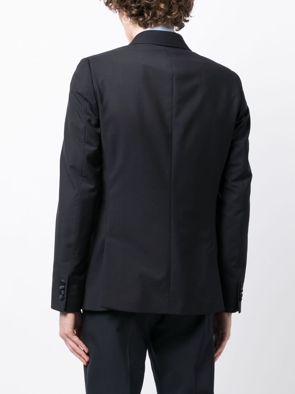 double-breasted wool-mohair blazer - 4