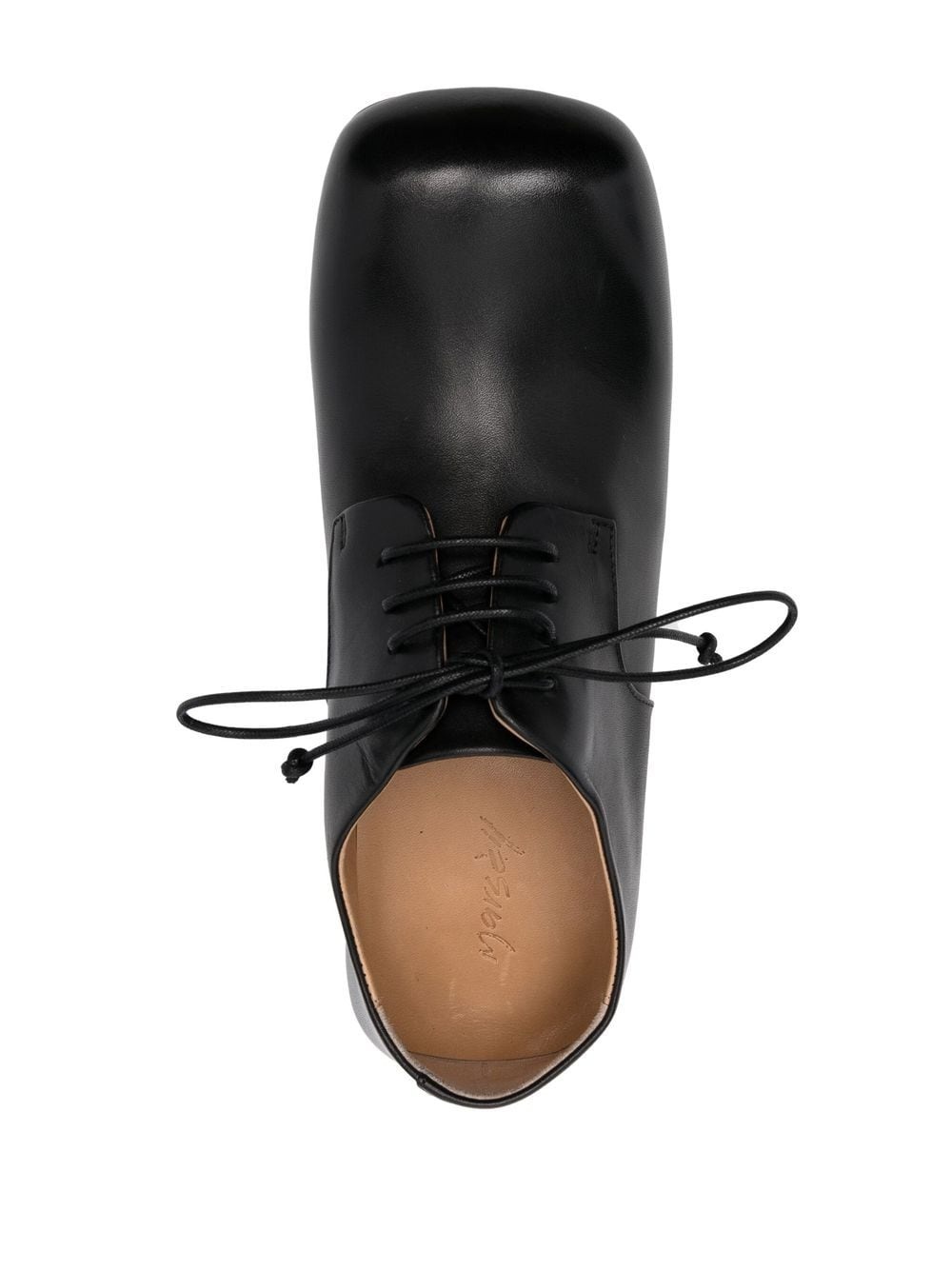 lace-up leather oxfords - 4