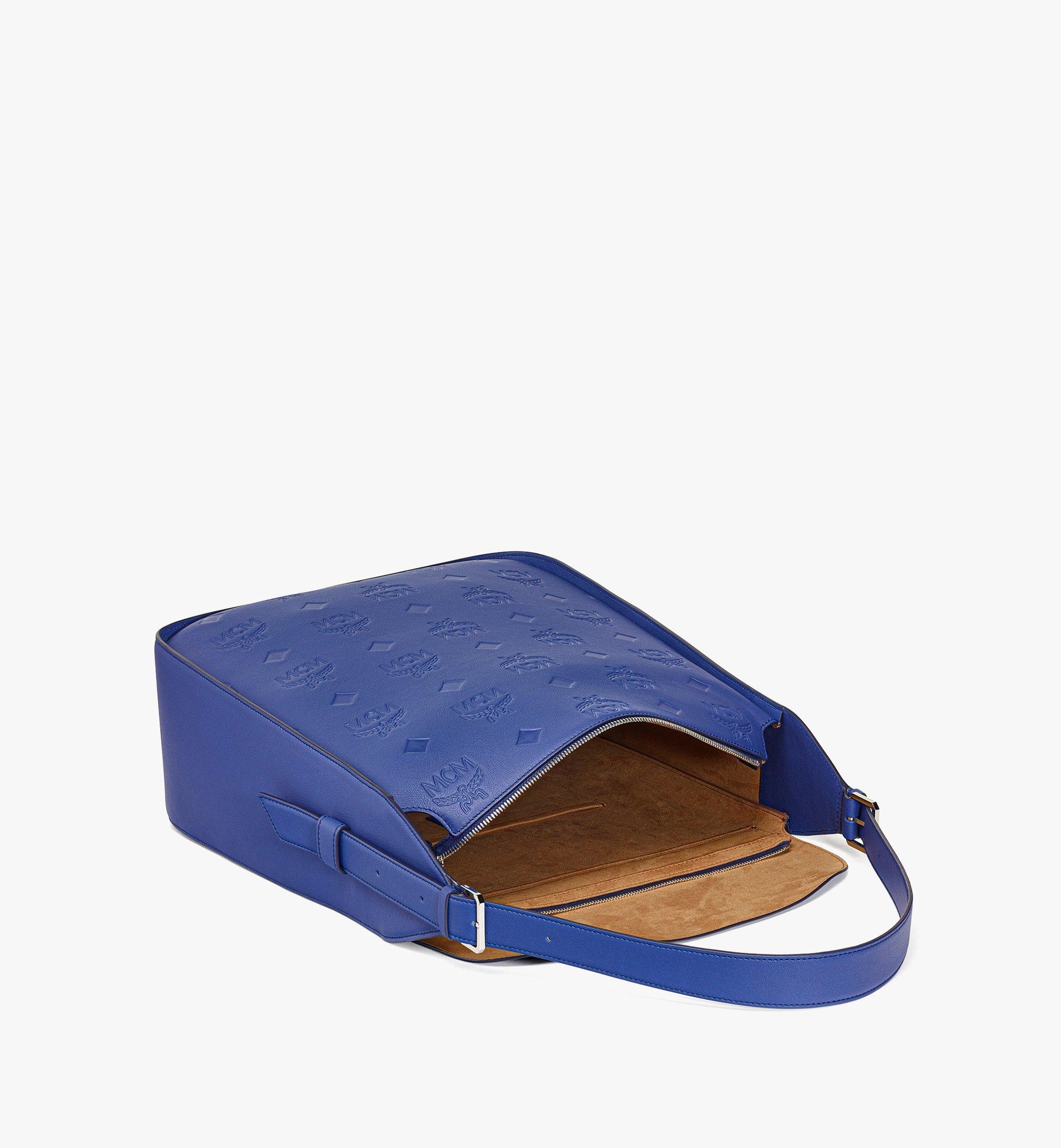 Aren N/S Flap Hobo in Embossed Monogram Leather - 3