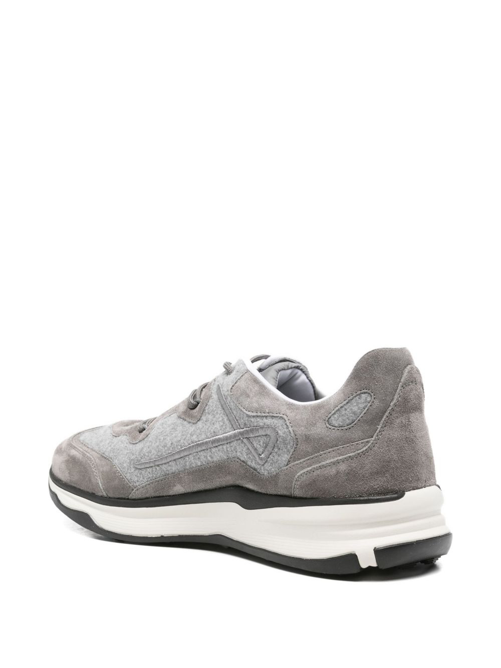 suede panelled sneakers - 3