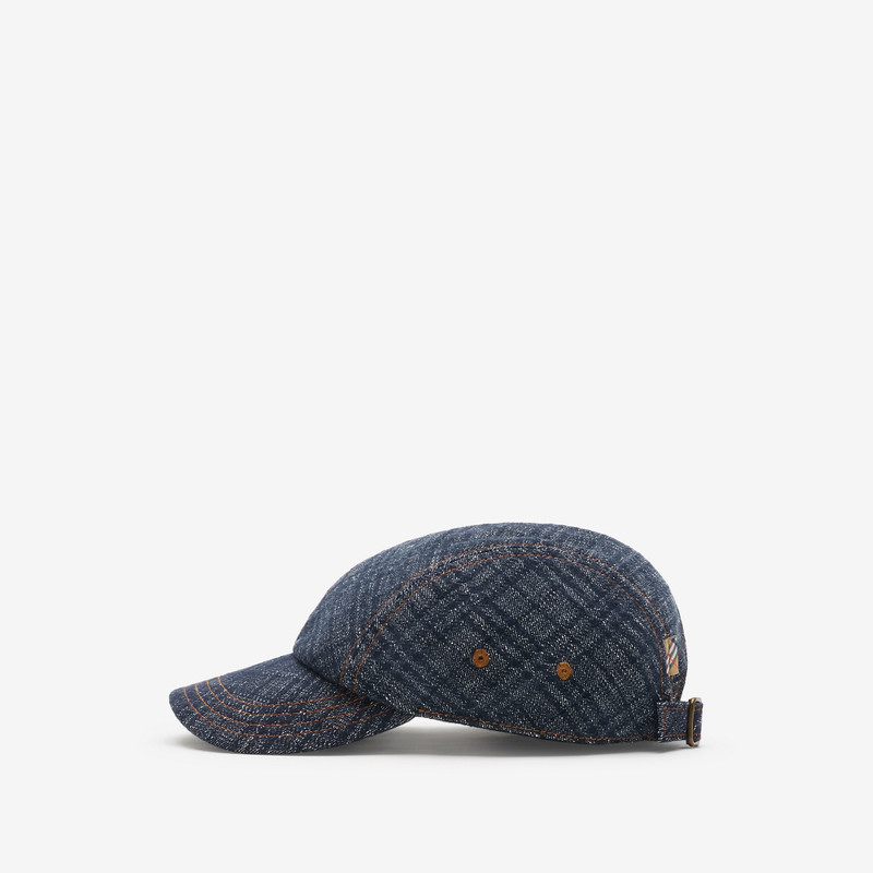 Check Denim Baseball Cap 4