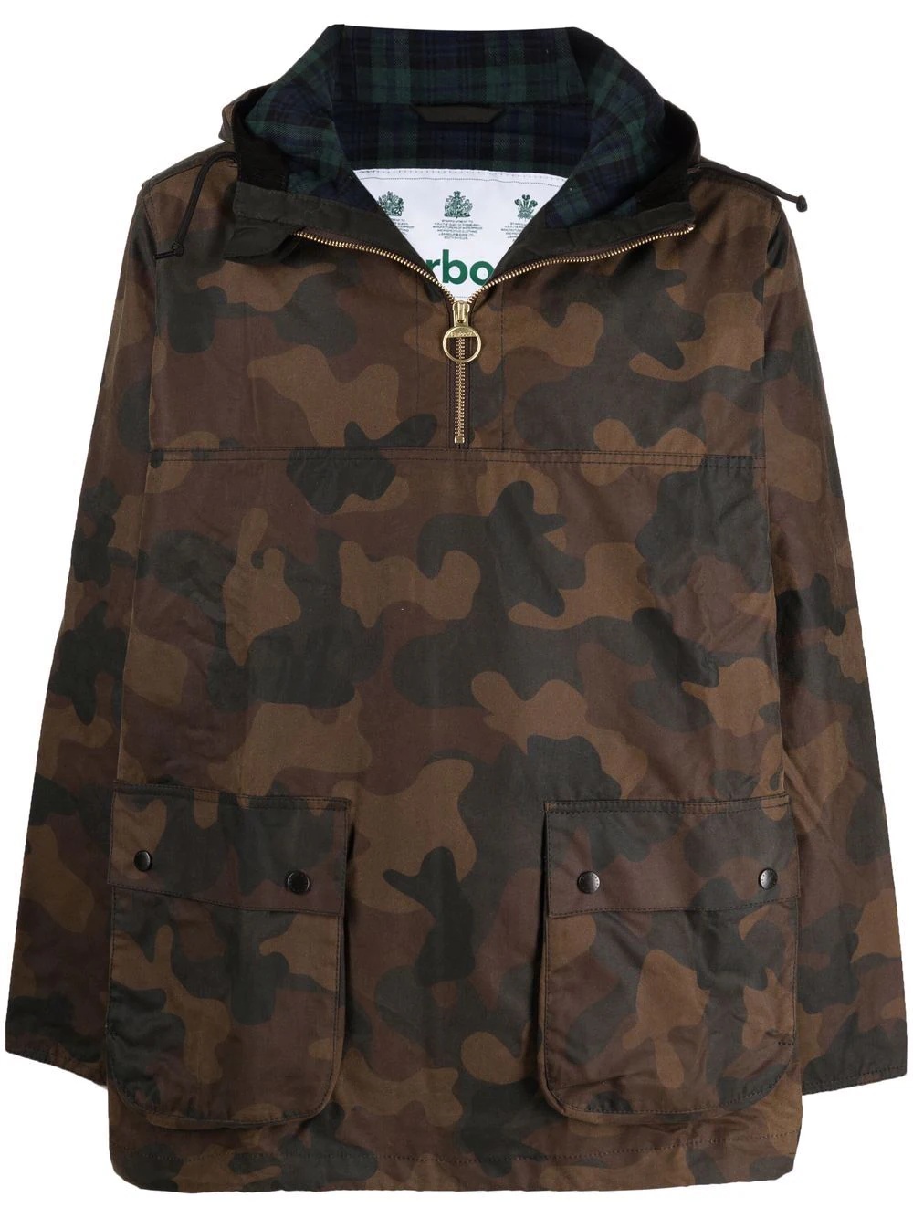 wax camouflage-print hooded jacket - 1