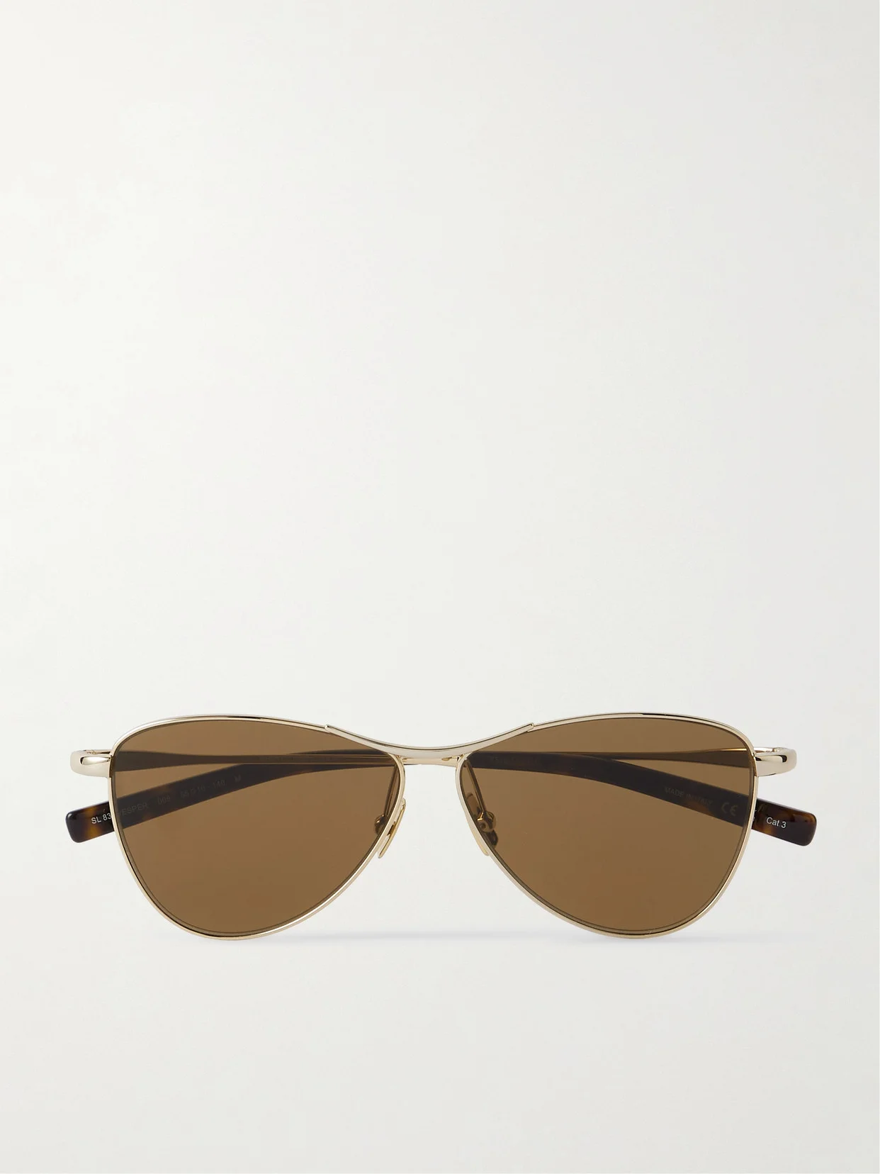 Vesper Small Aviator-style Gold-tone Sunglasses - 1