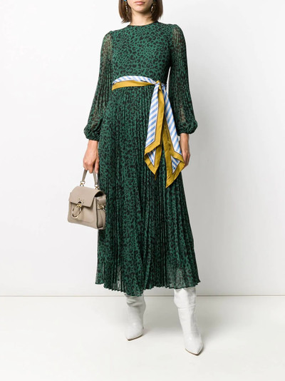 Zimmermann leopard print belted dress outlook