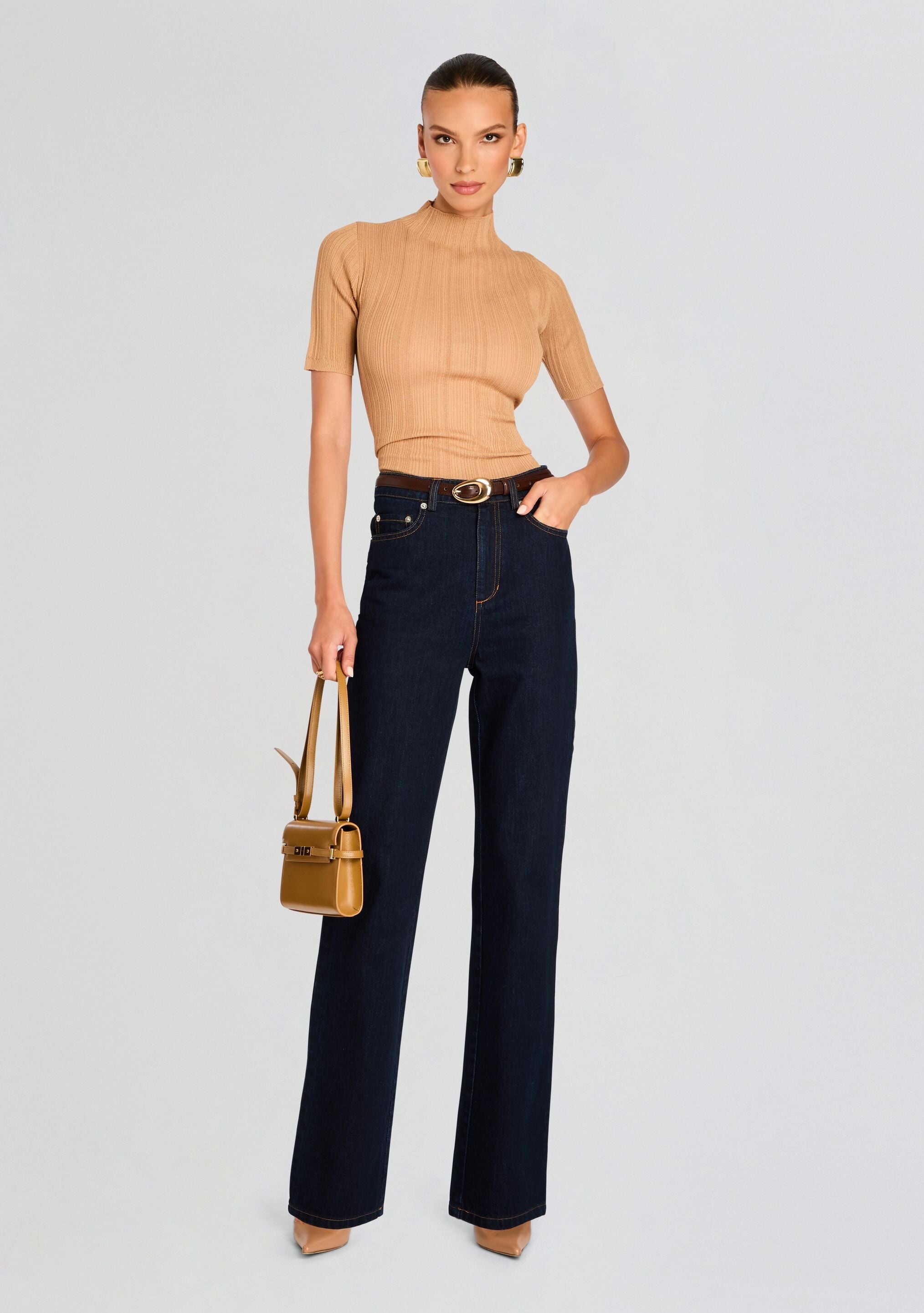 BROOKLYN HIGH RISE STRAIGHT JEAN - 5