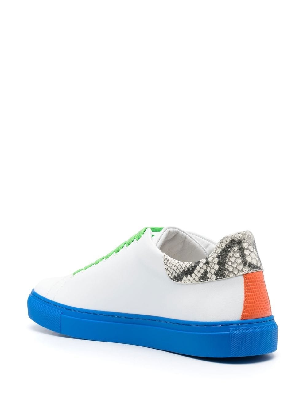 panelled low-top sneakers - 3