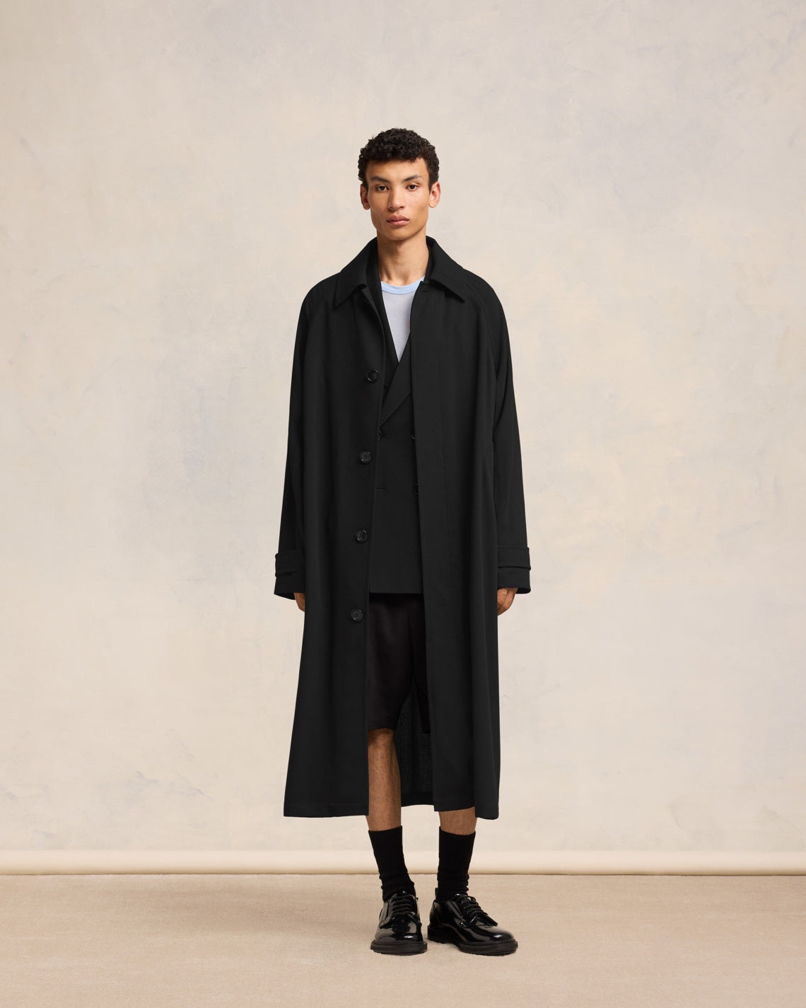 LONG BELTED COAT - 3