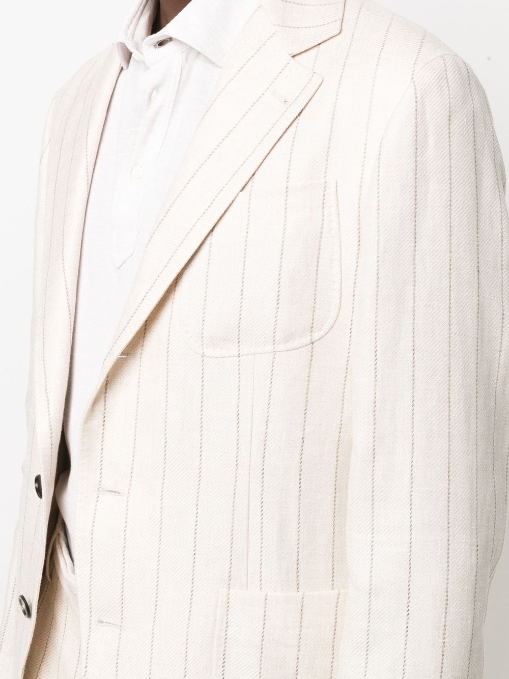 striped linen suit - 5