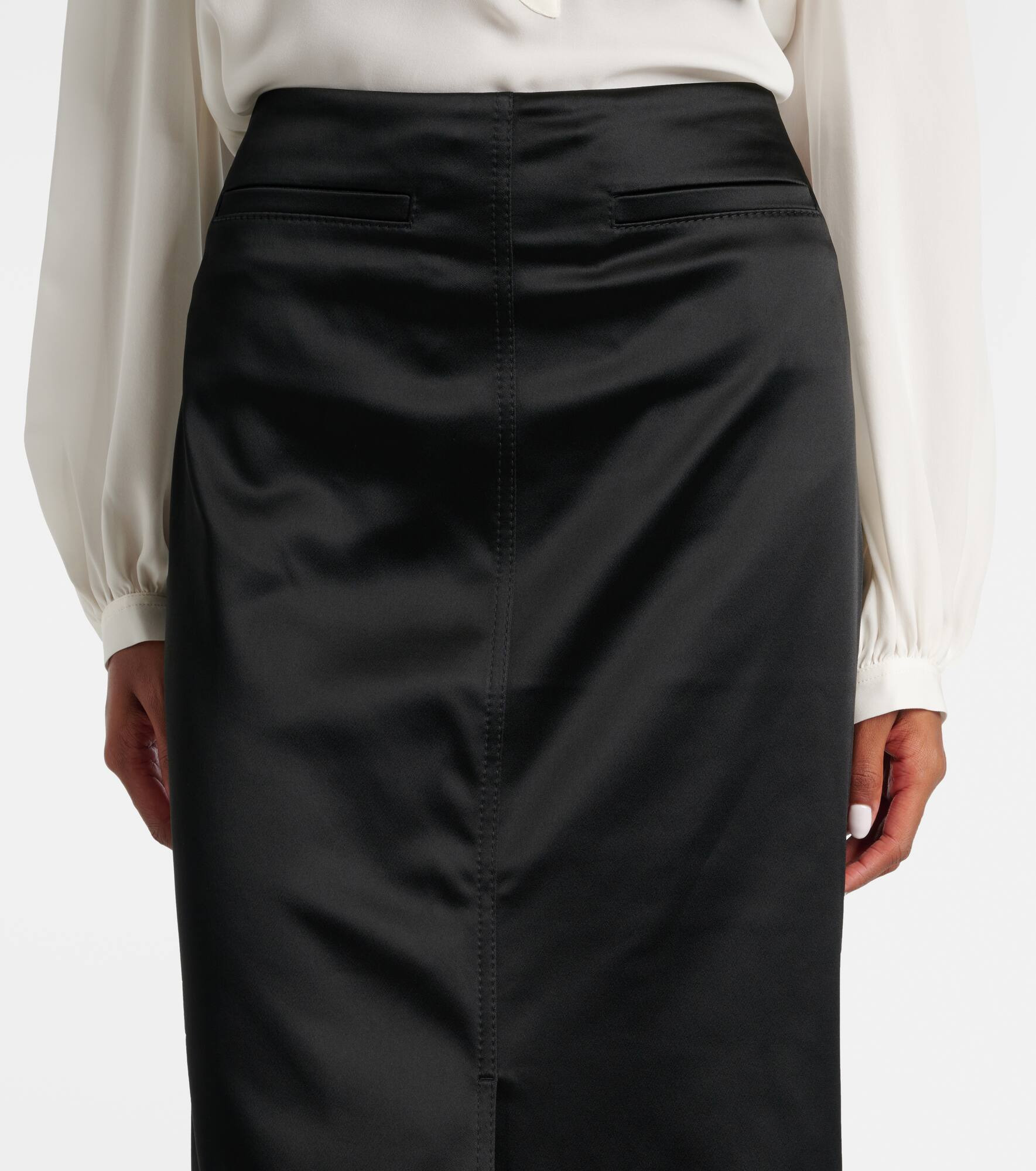 Satin maxi skirt - 4