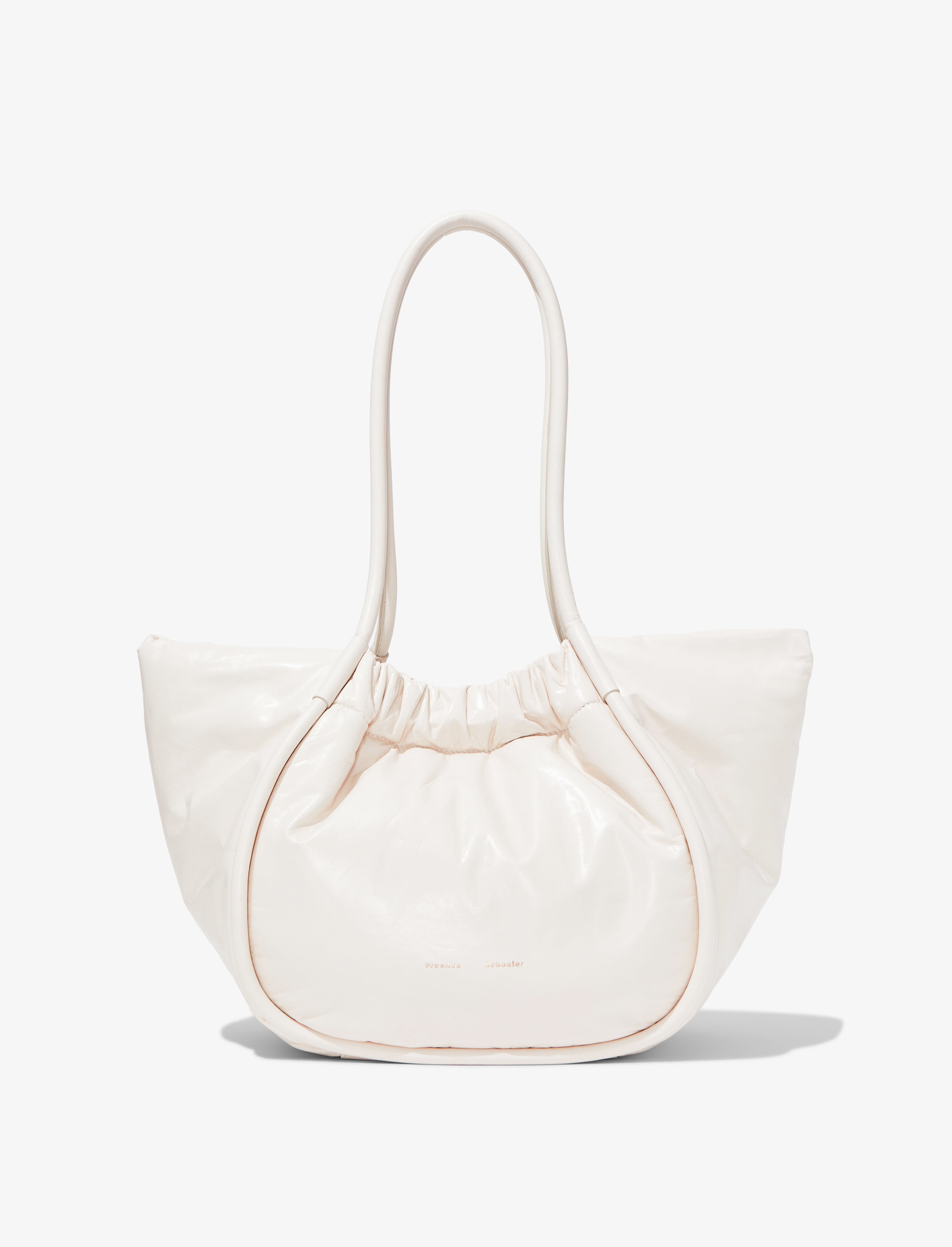 Large Ruched Tote in Puffy Nappa - 1