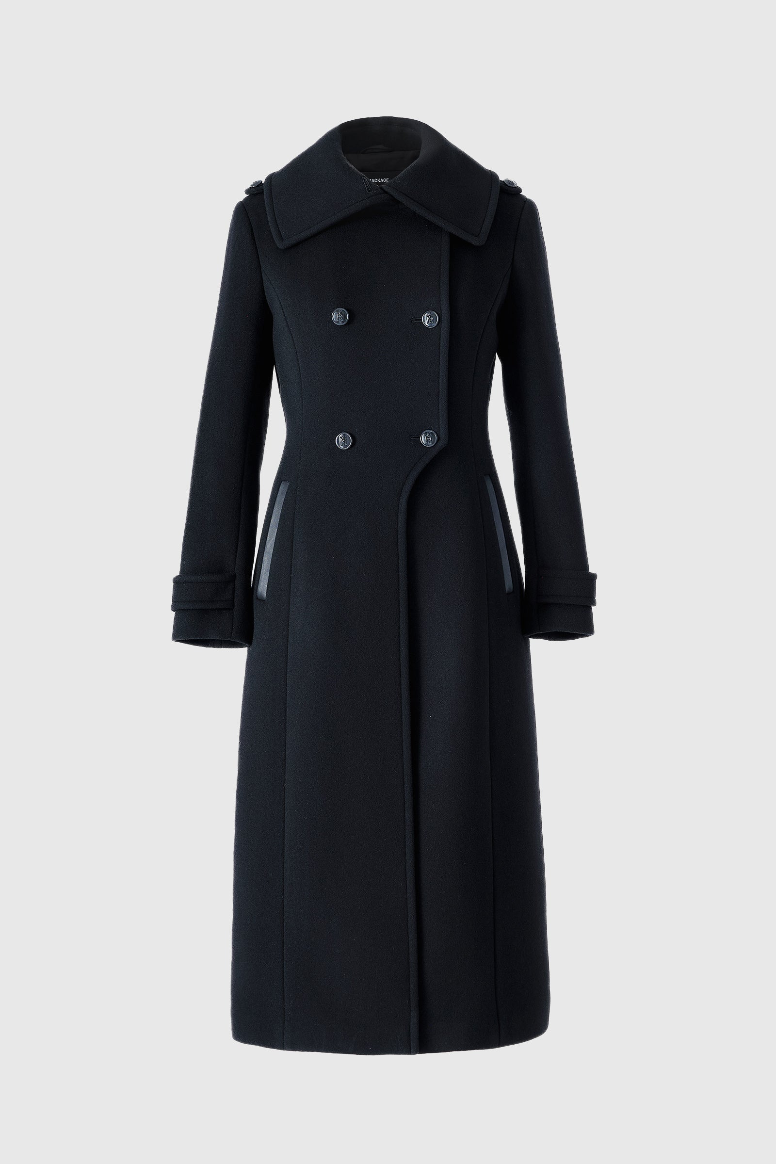 ELODIE double face wool tailored coat - 2