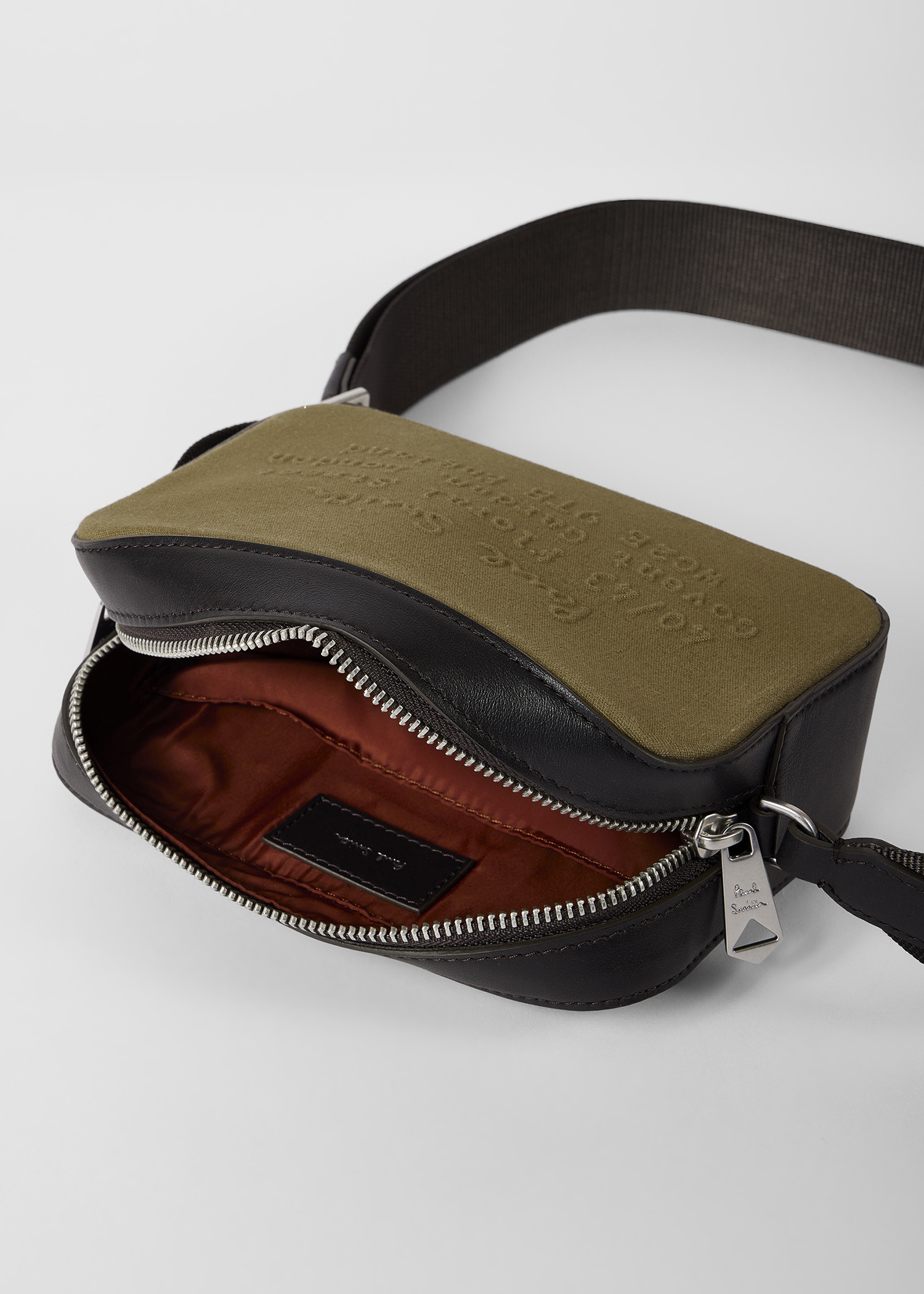 Khaki 'Floral Street' Small Cotton Canvas Flight Bag - 6