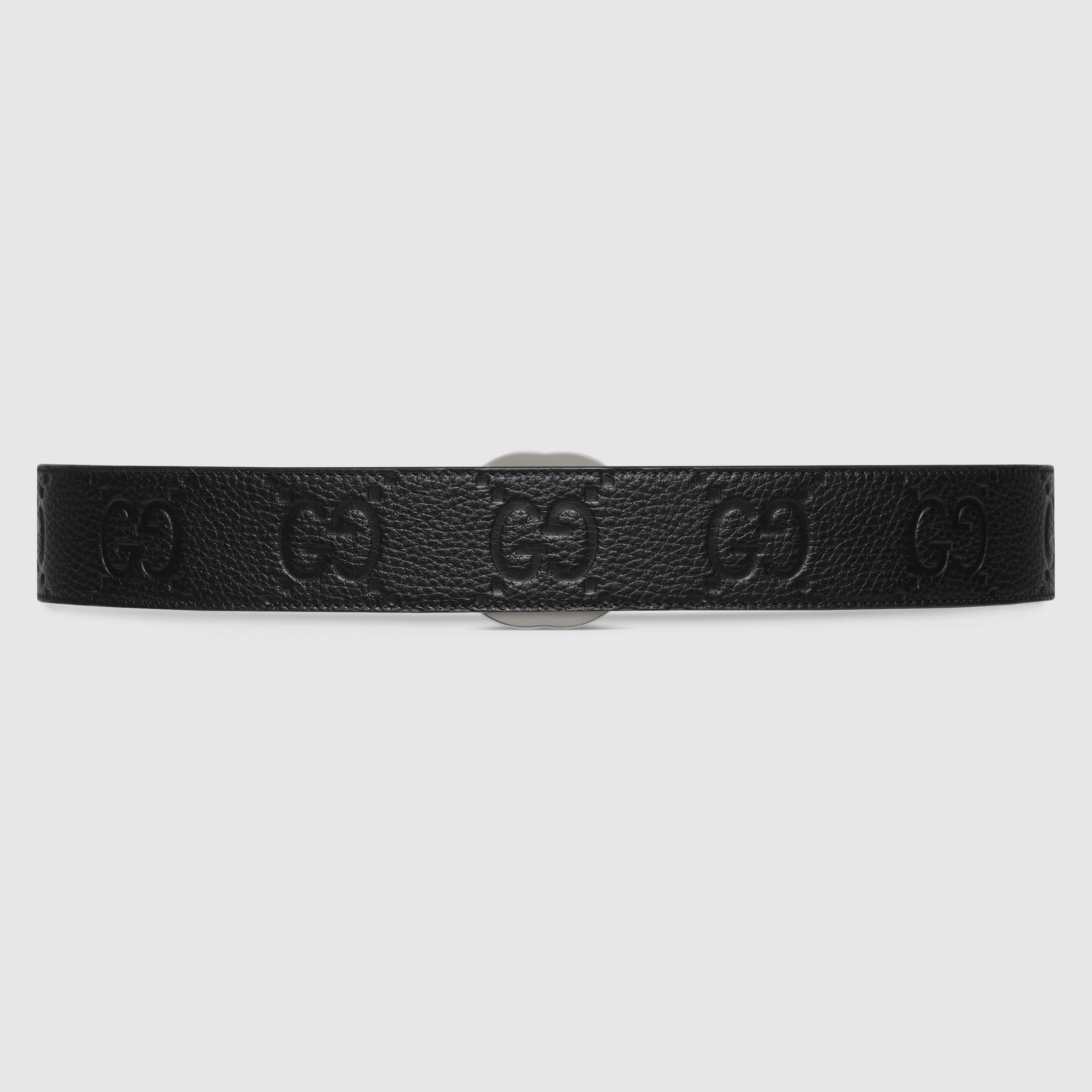Wide belt with Interlocking G buckle - 4