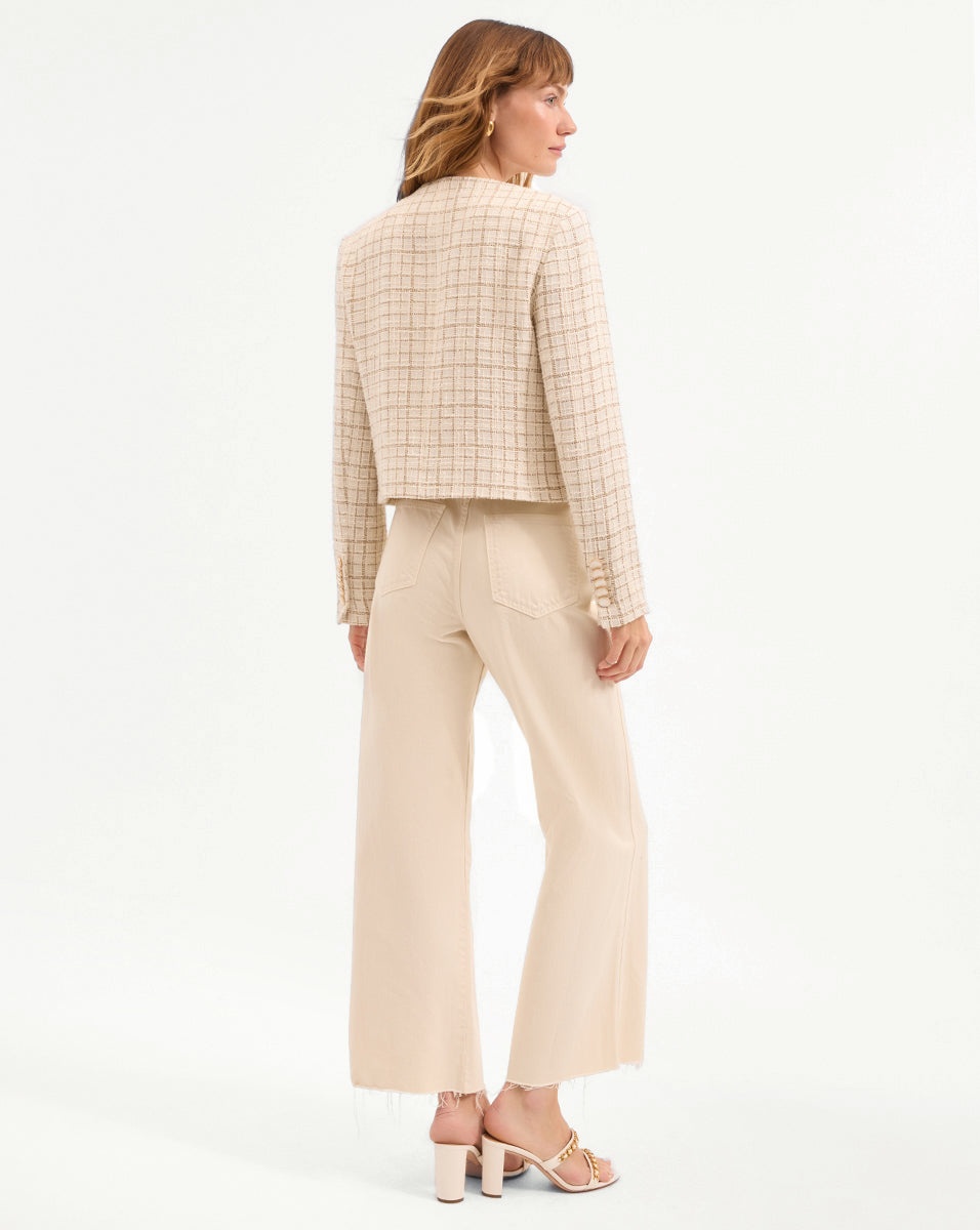 ANDREA METALLIC TWEED JACKET - 6