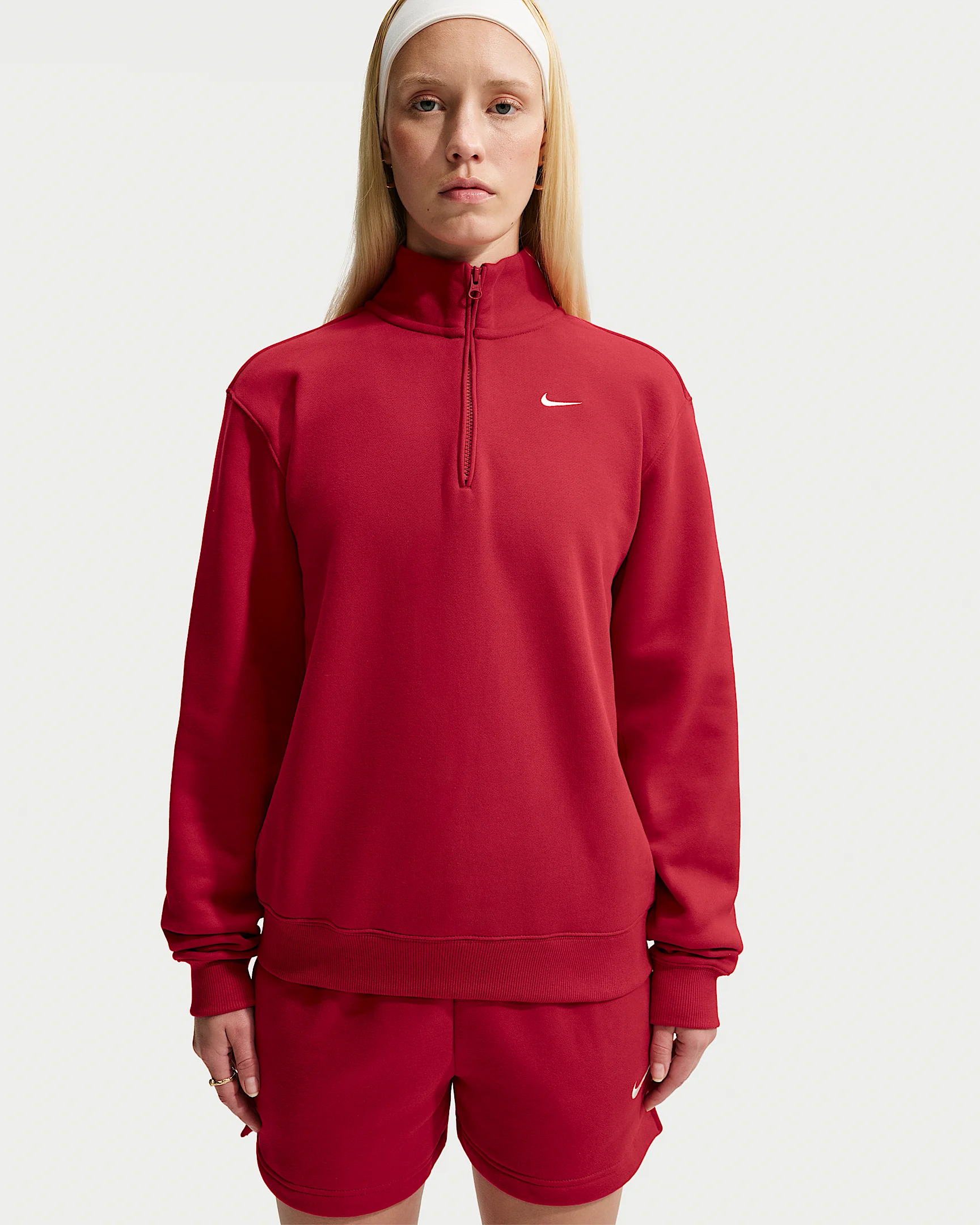 Nike Studio Fleece Medium Weight Women's 1/4-Zip Top - 1