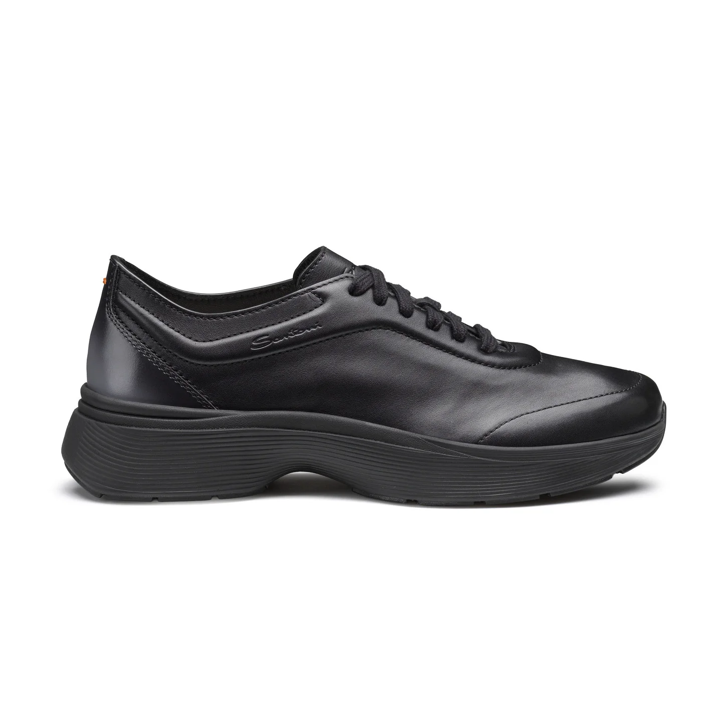 Men's black leather Easy Bounce sneaker - 1