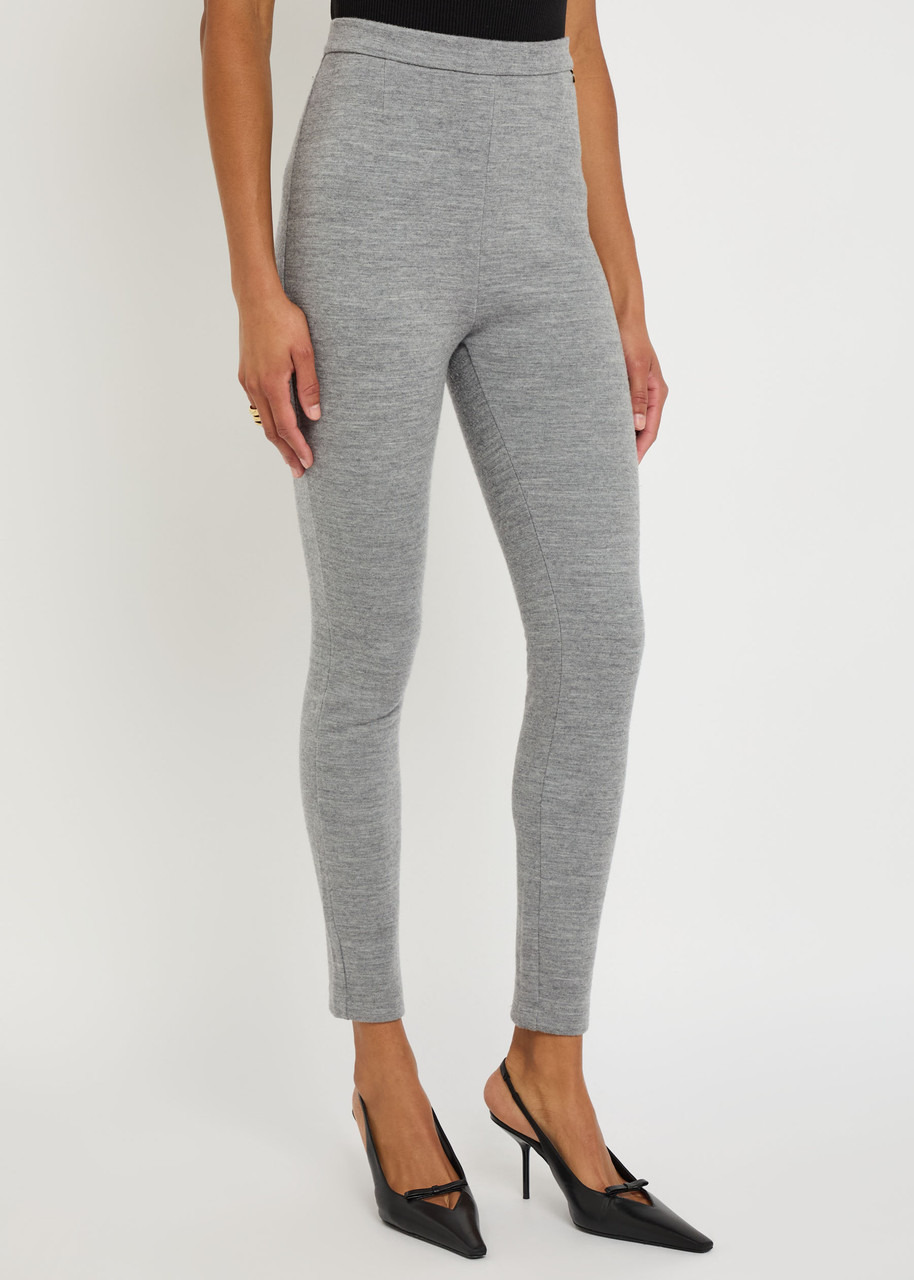 Balmain Melange Skinny-leg Wool-blend Trousers - 2
