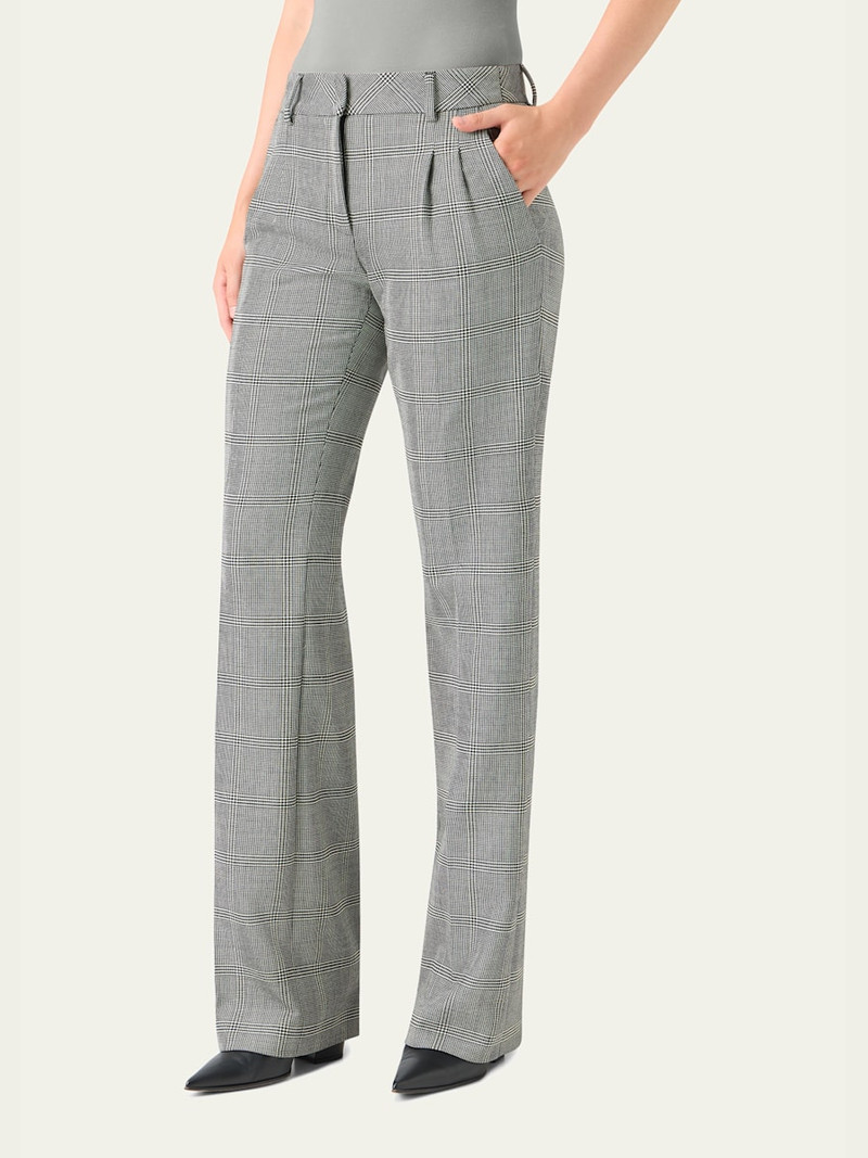 Fabri Prince Of Wales Check Straight-Leg Trousers 4