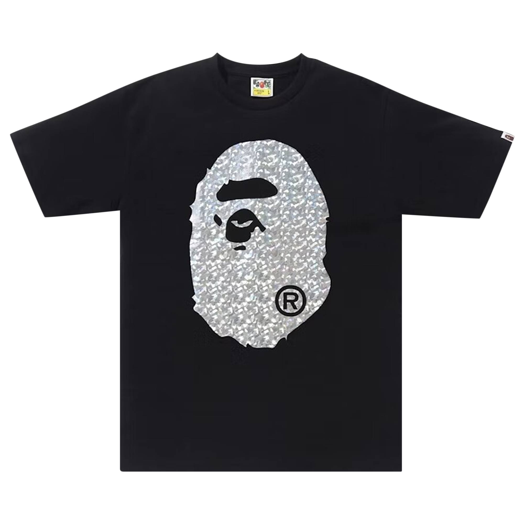 BAPE Aurora Big Ape Head Tee 'Black' - 1