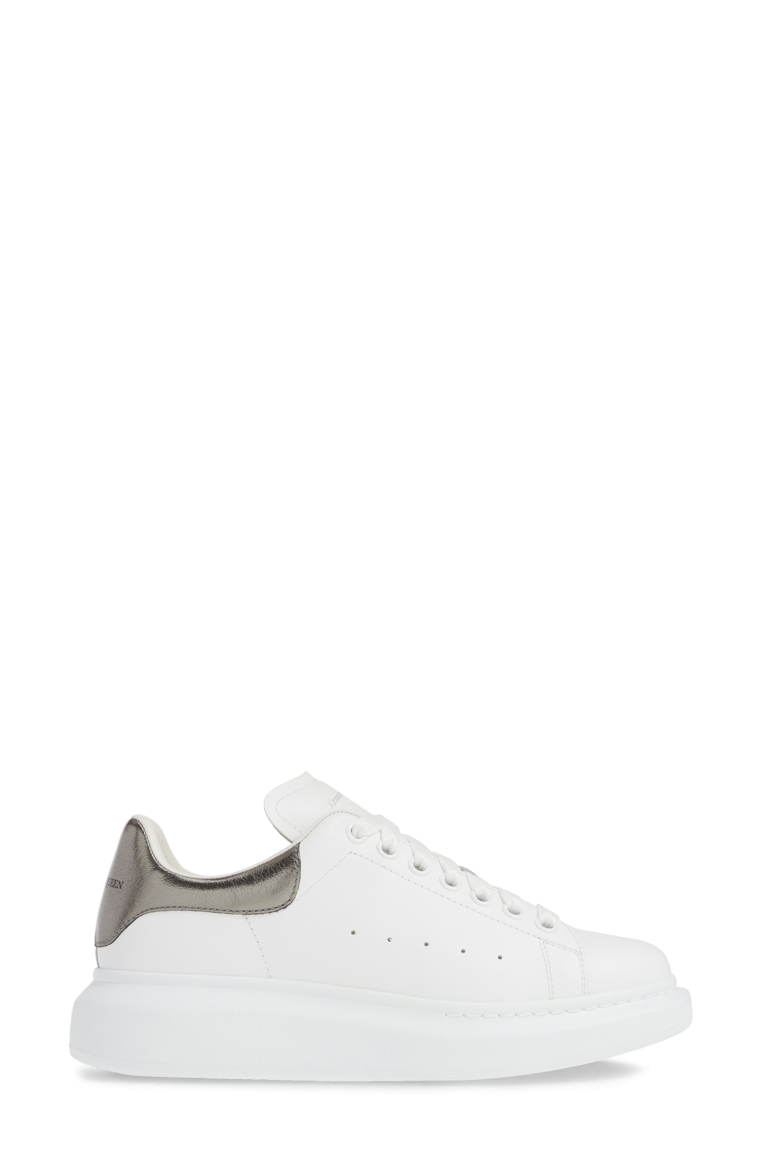 McQueen Oversized Sneaker in White/Black Pearl at Nordstrom - 3
