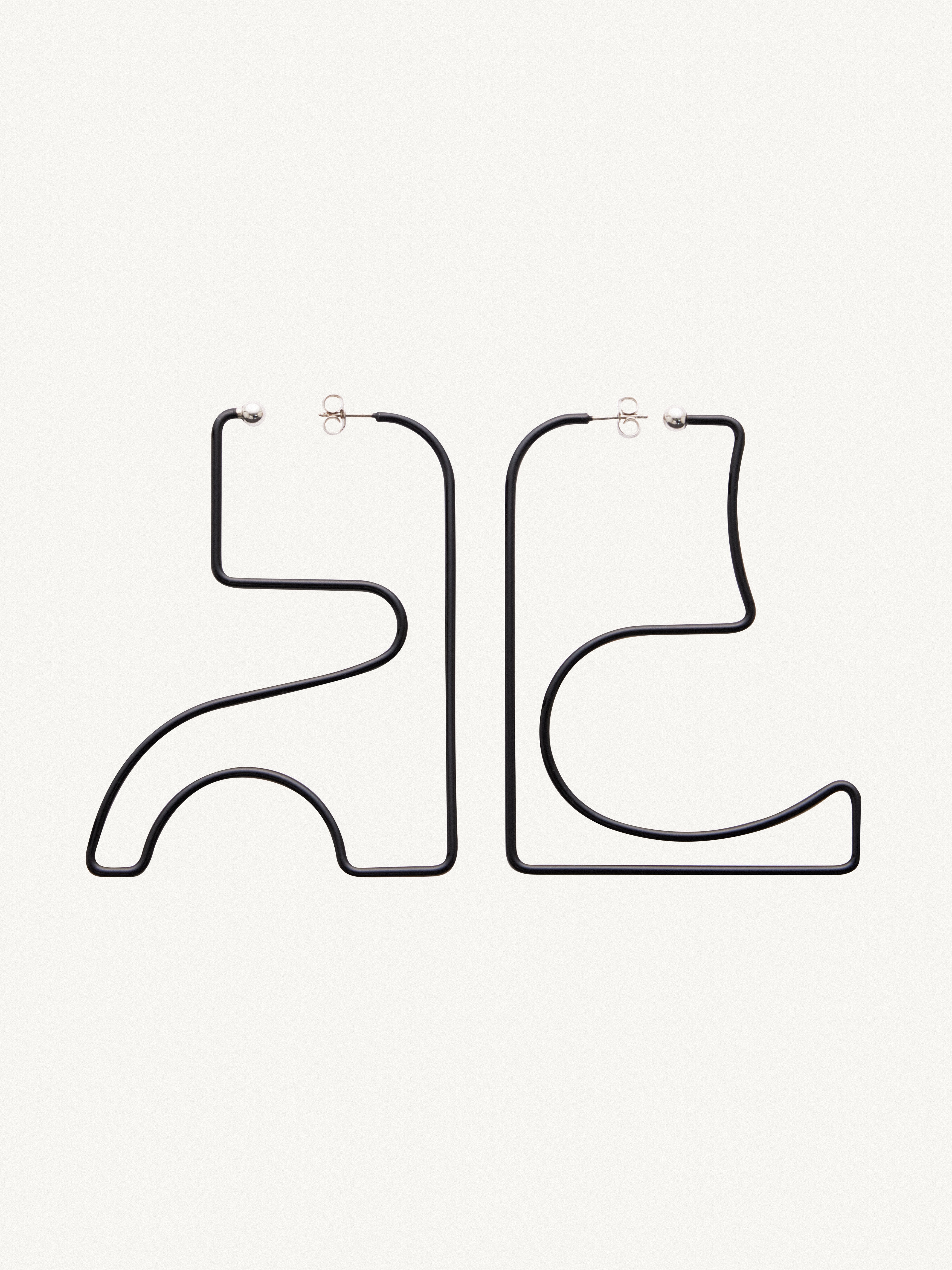 EARRINGS MEDIUM AC BRASS - 1