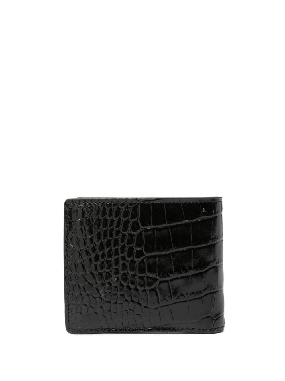 crocodile-effect leather wallet - 2