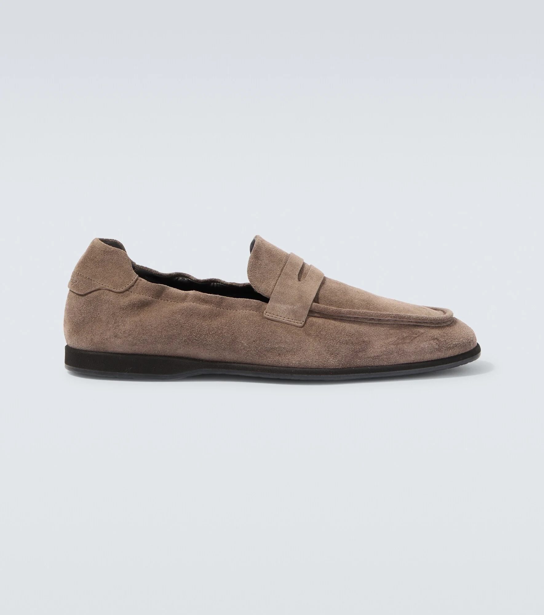 Suede penny loafers - 1
