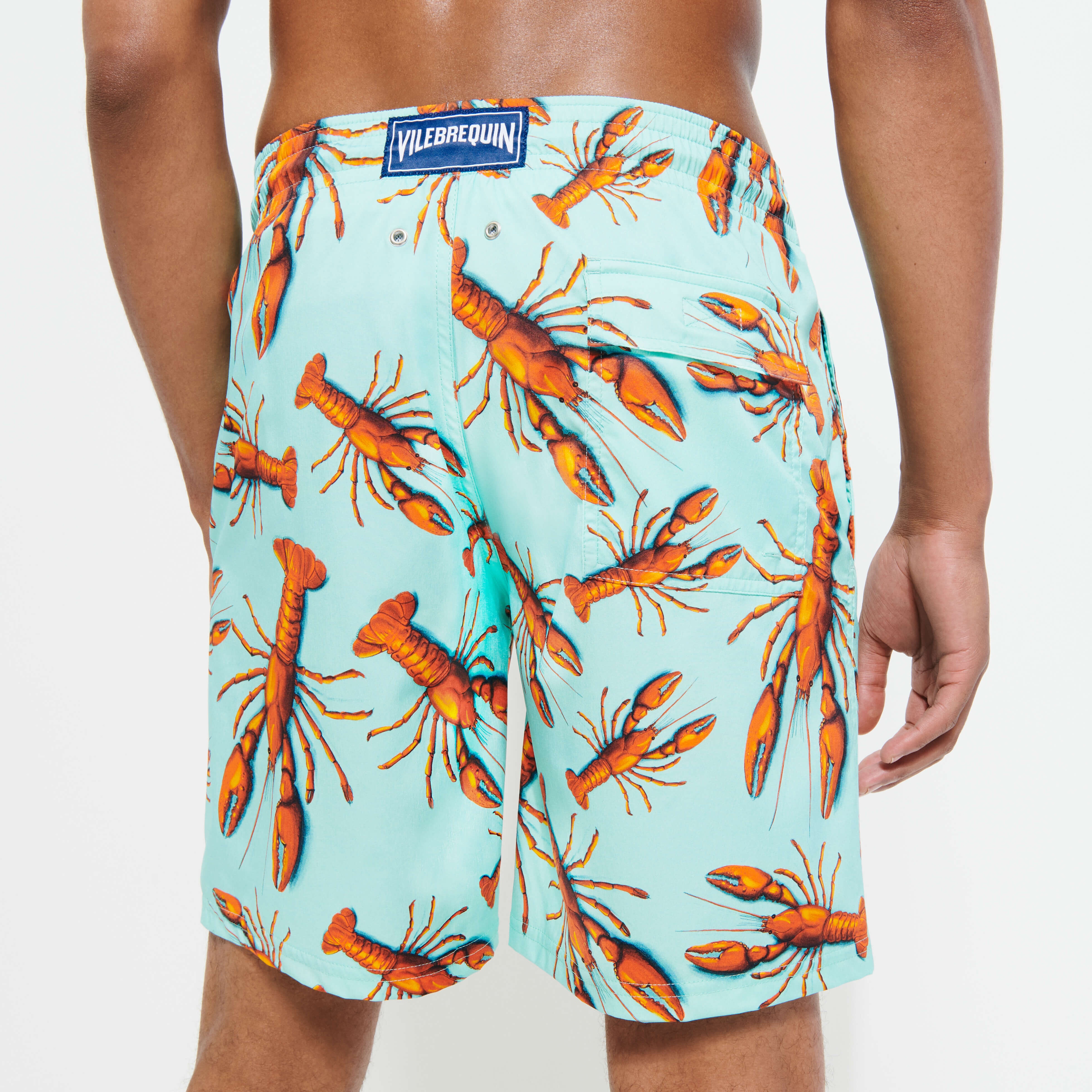 Men Long Swim Trunks Lobster - 5