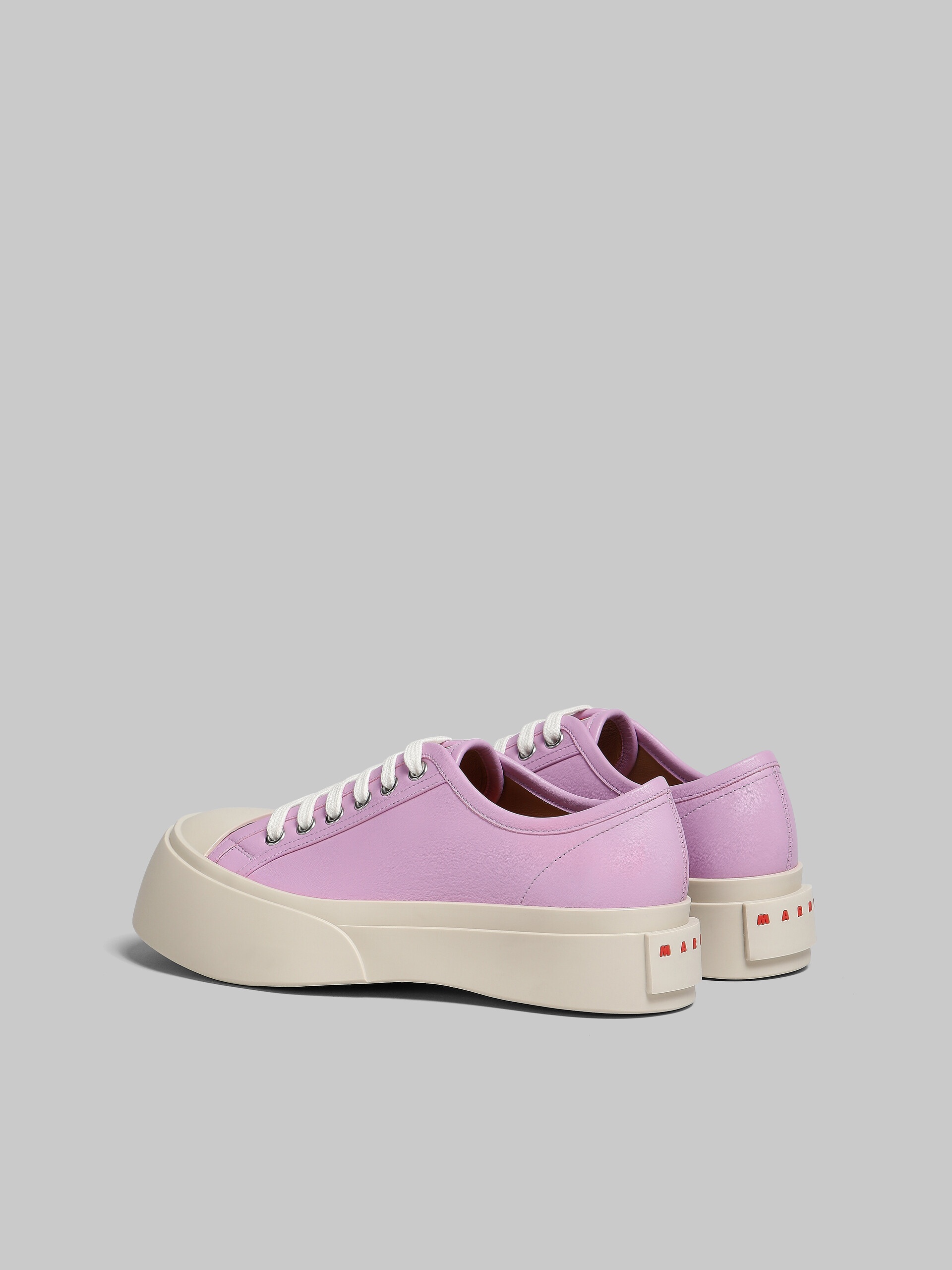 LILAC NAPPA LEATHER PABLO LACE-UP SNEAKER - 3